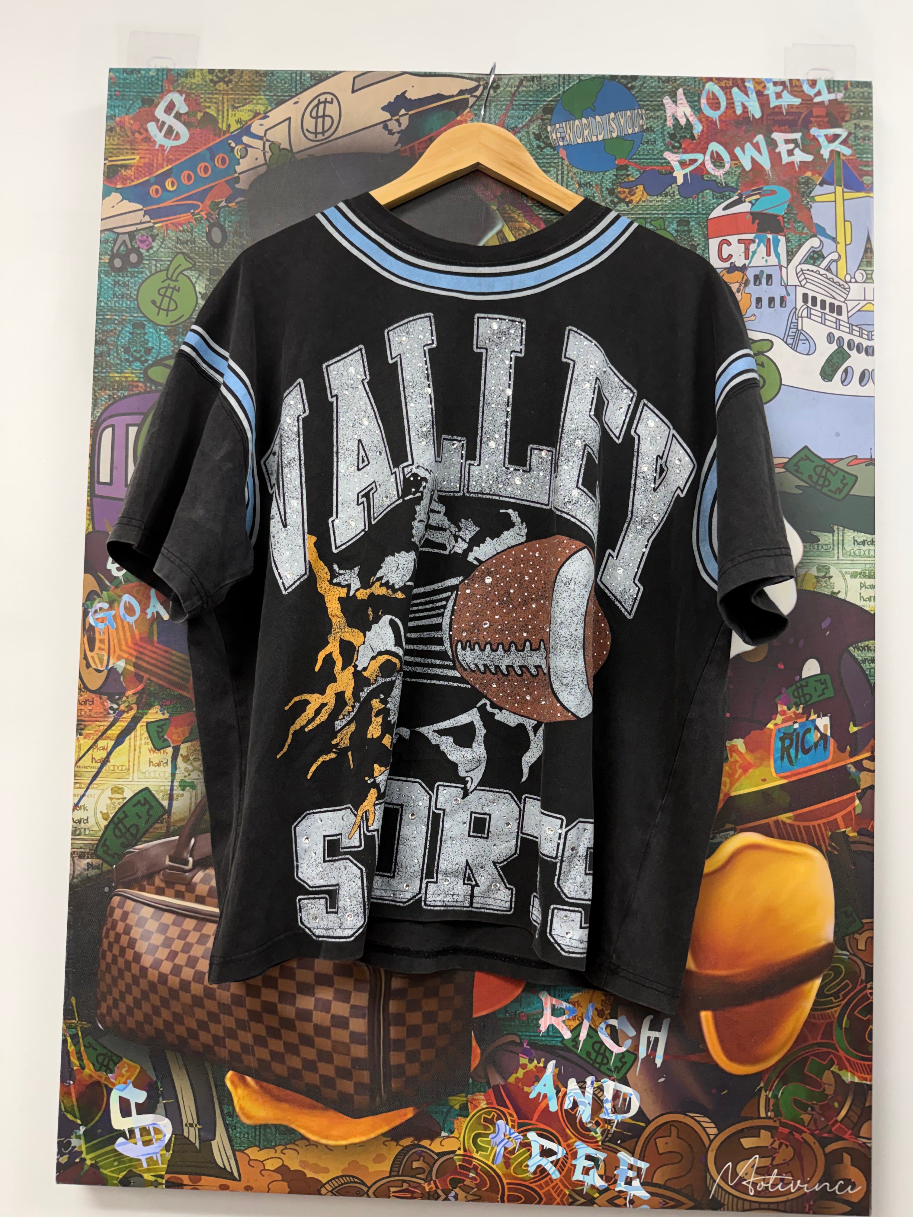 Vale Black Classic Bling Tee