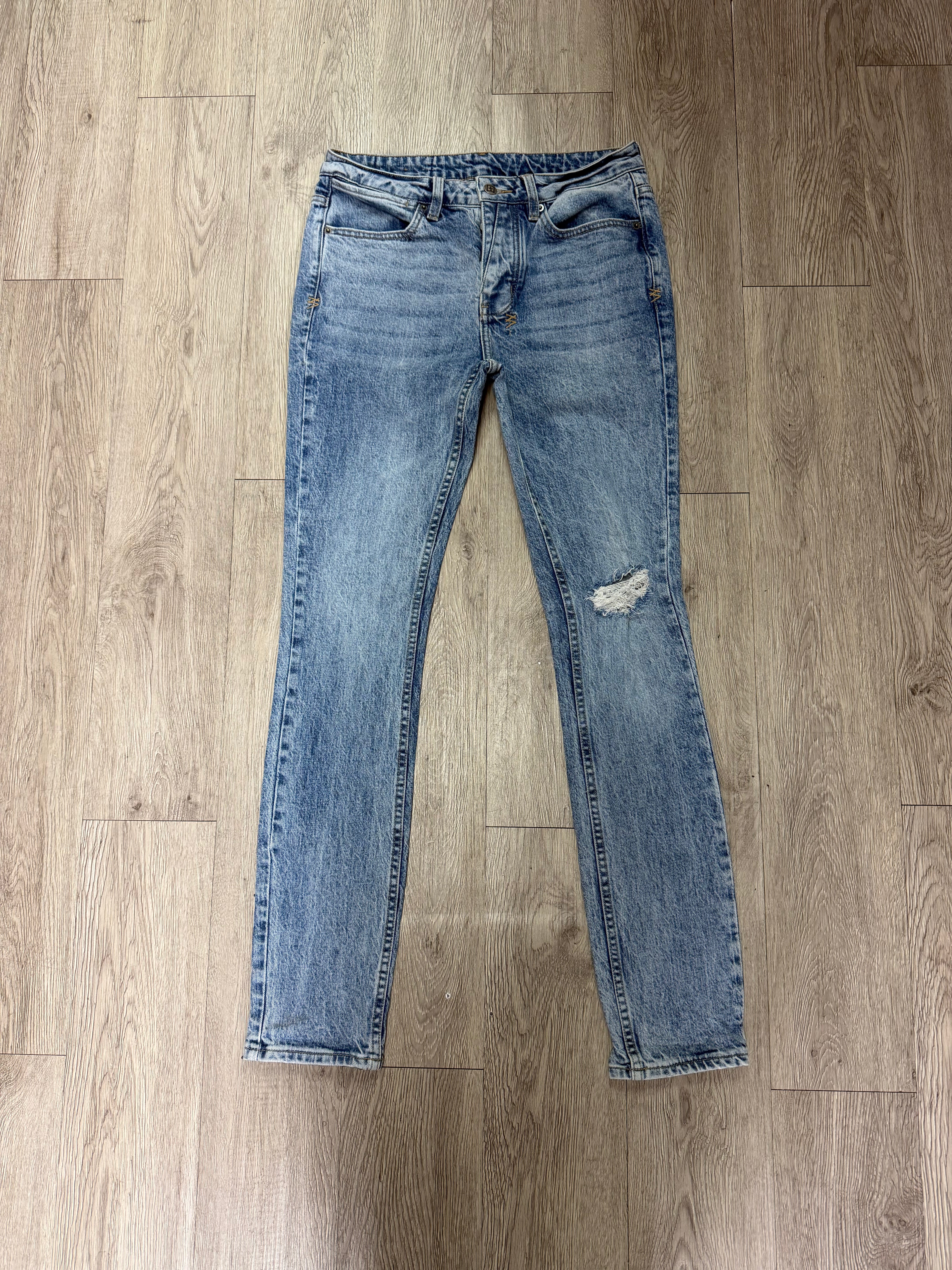 Ksubi Light Wash Knee Rip Jeans