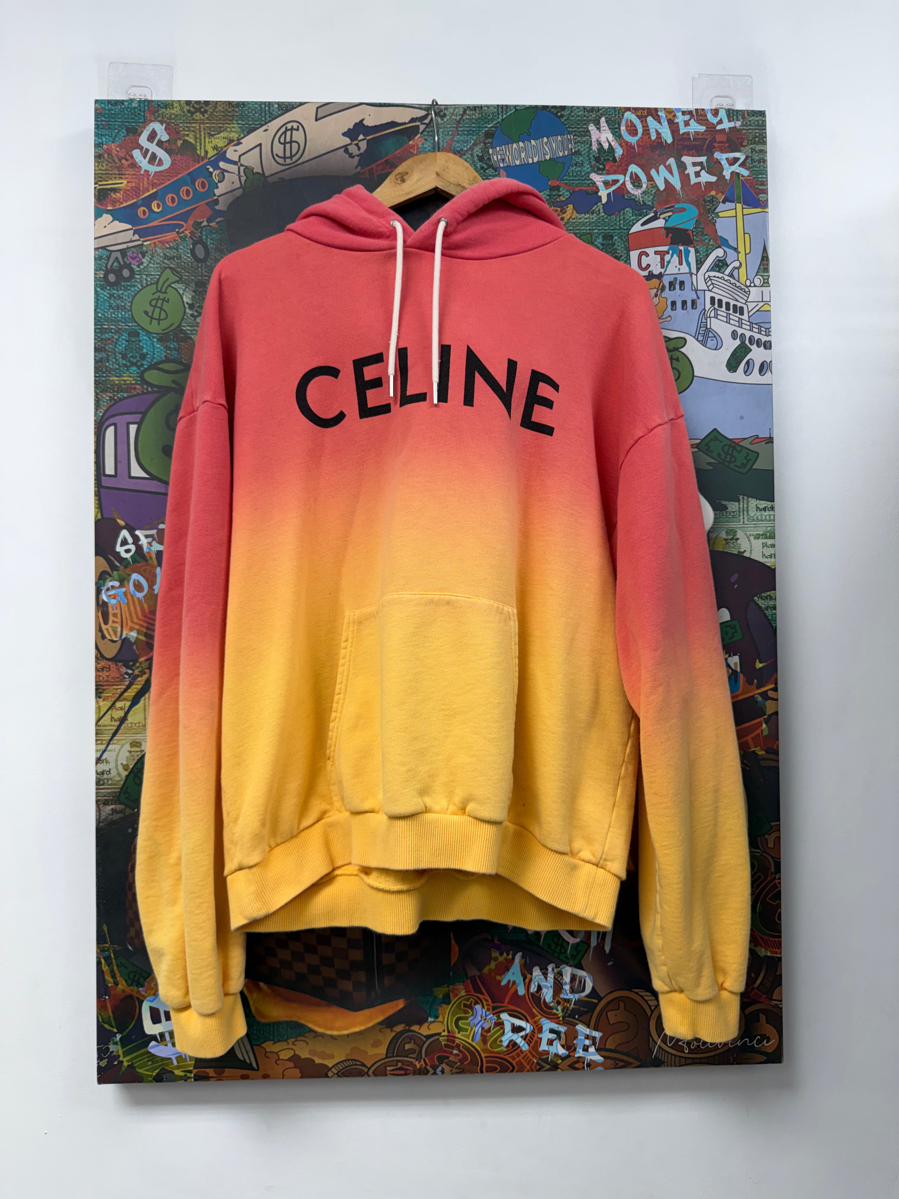 Celine Sunset Chest Logo Hoodie
