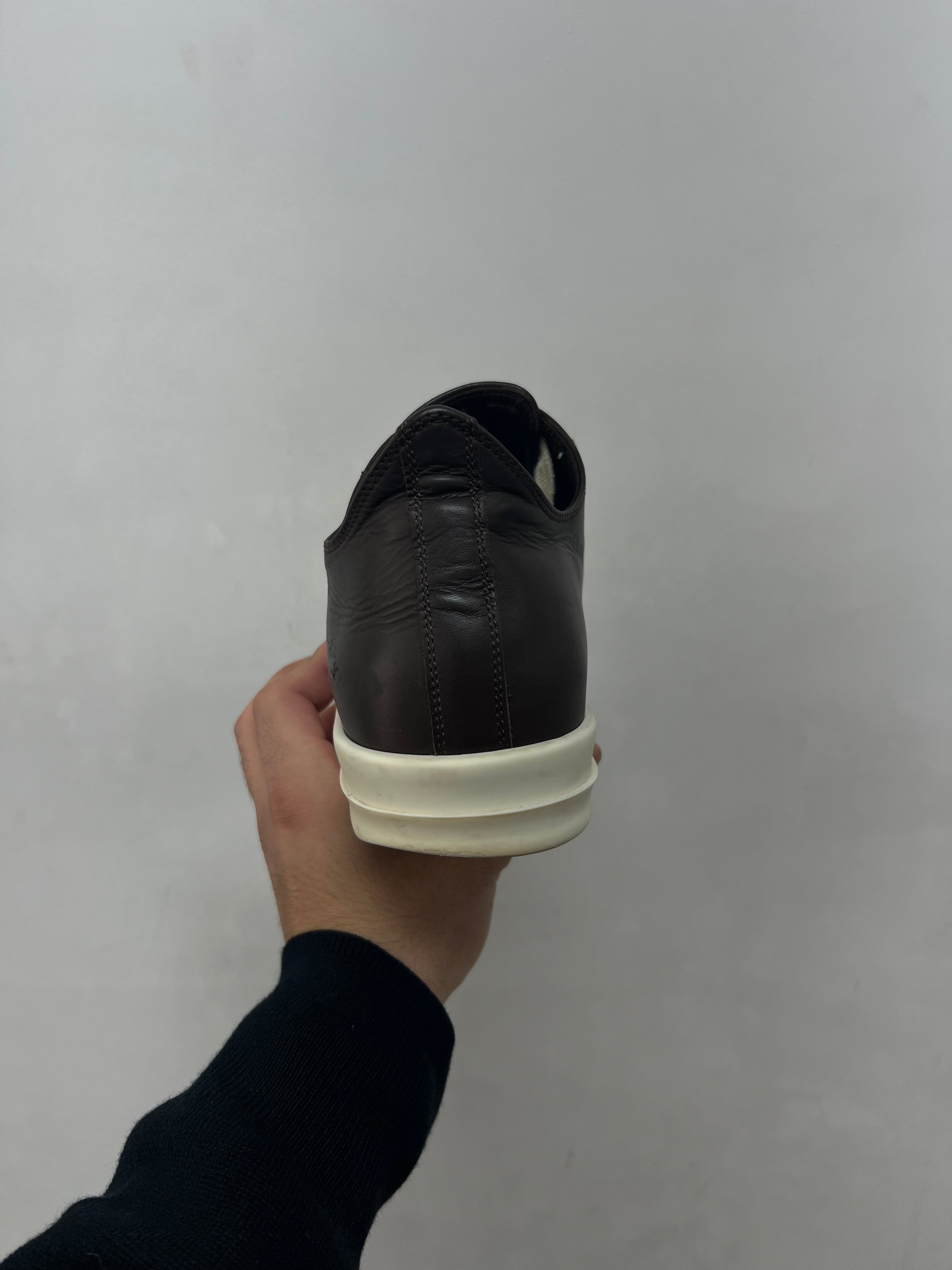 Rick Owens Brown Mainline Ramone Low Sneakers