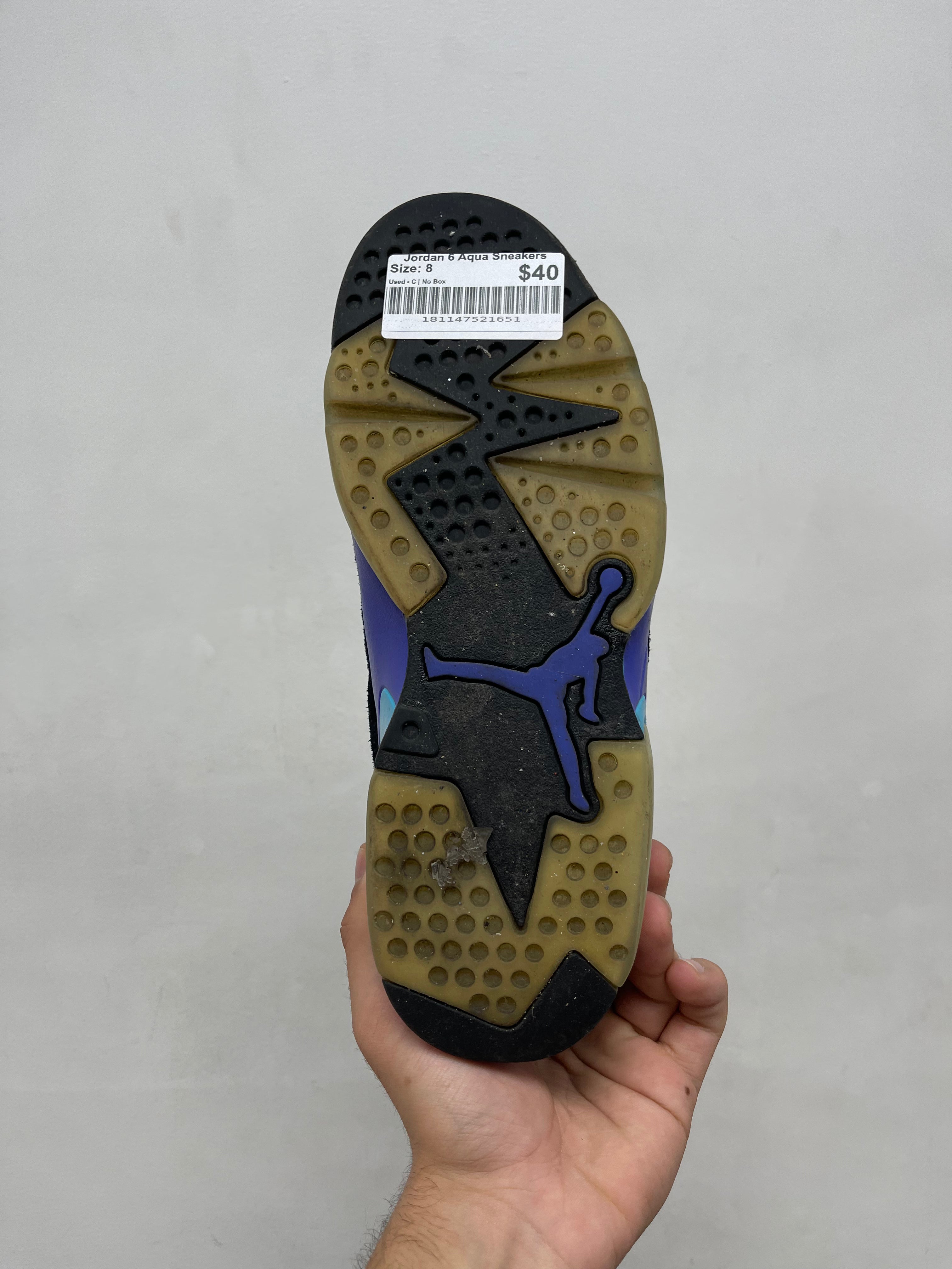 Jordan 6 Aqua Sneakers