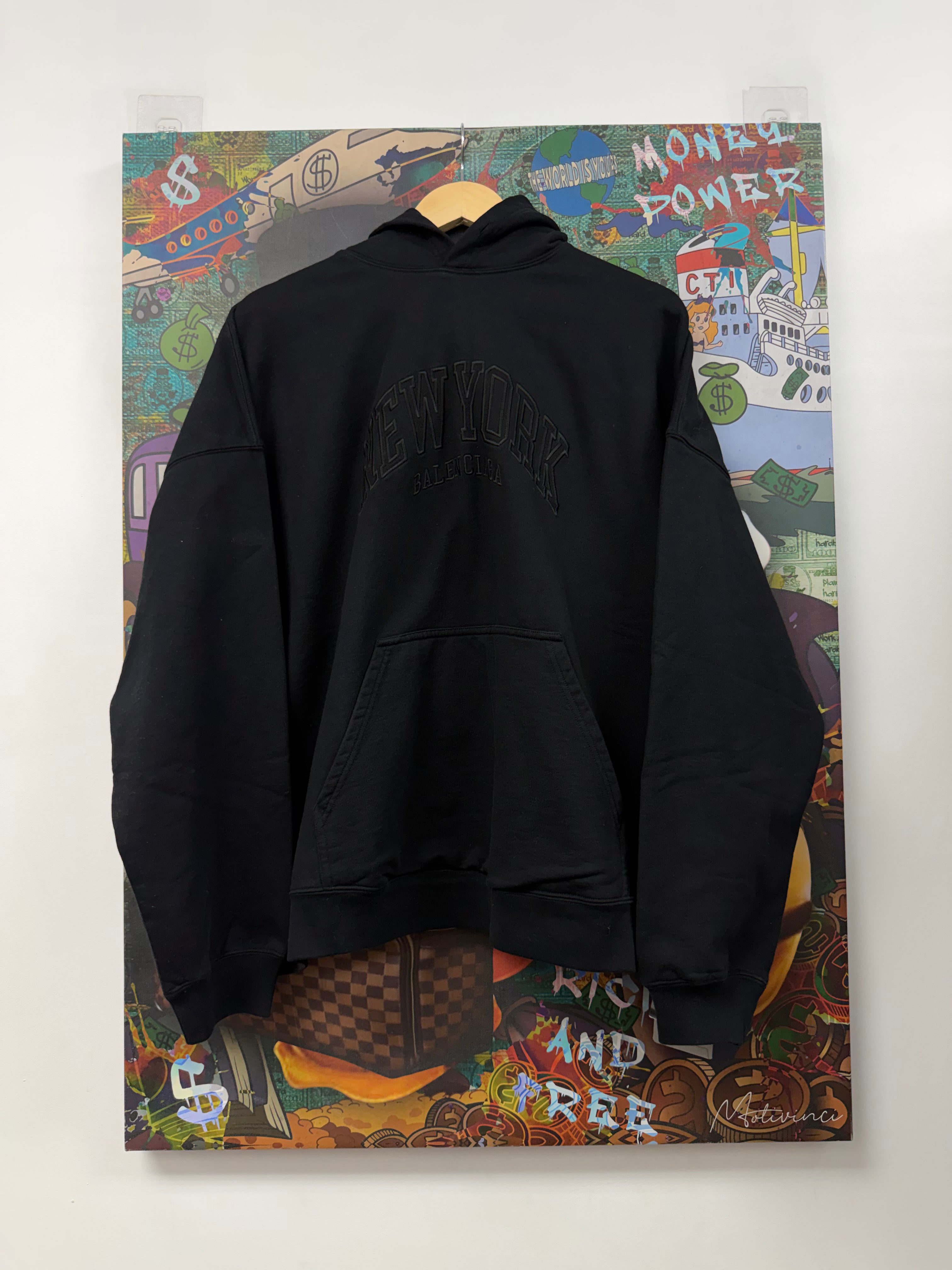 Balenciaga Black New York Arc Logo (1) Hoodie