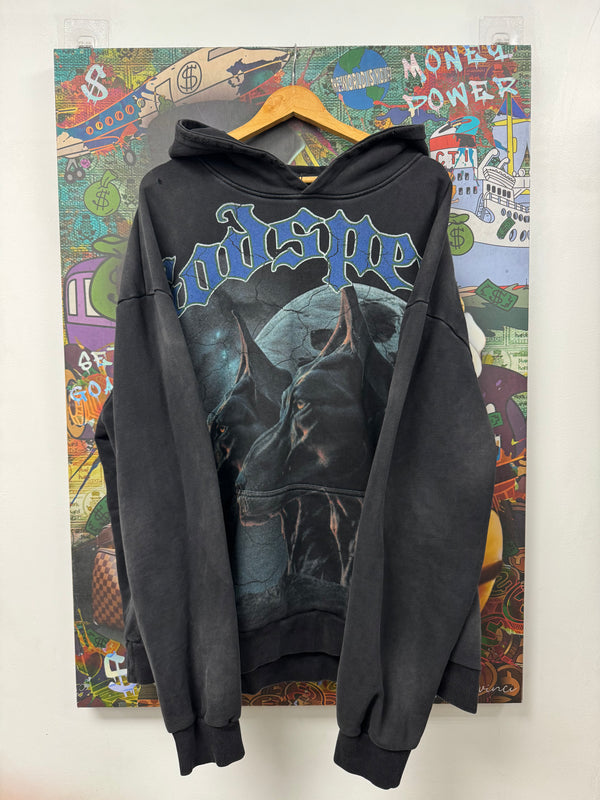 Godspeed Black Wash Watch Dog Hoodie