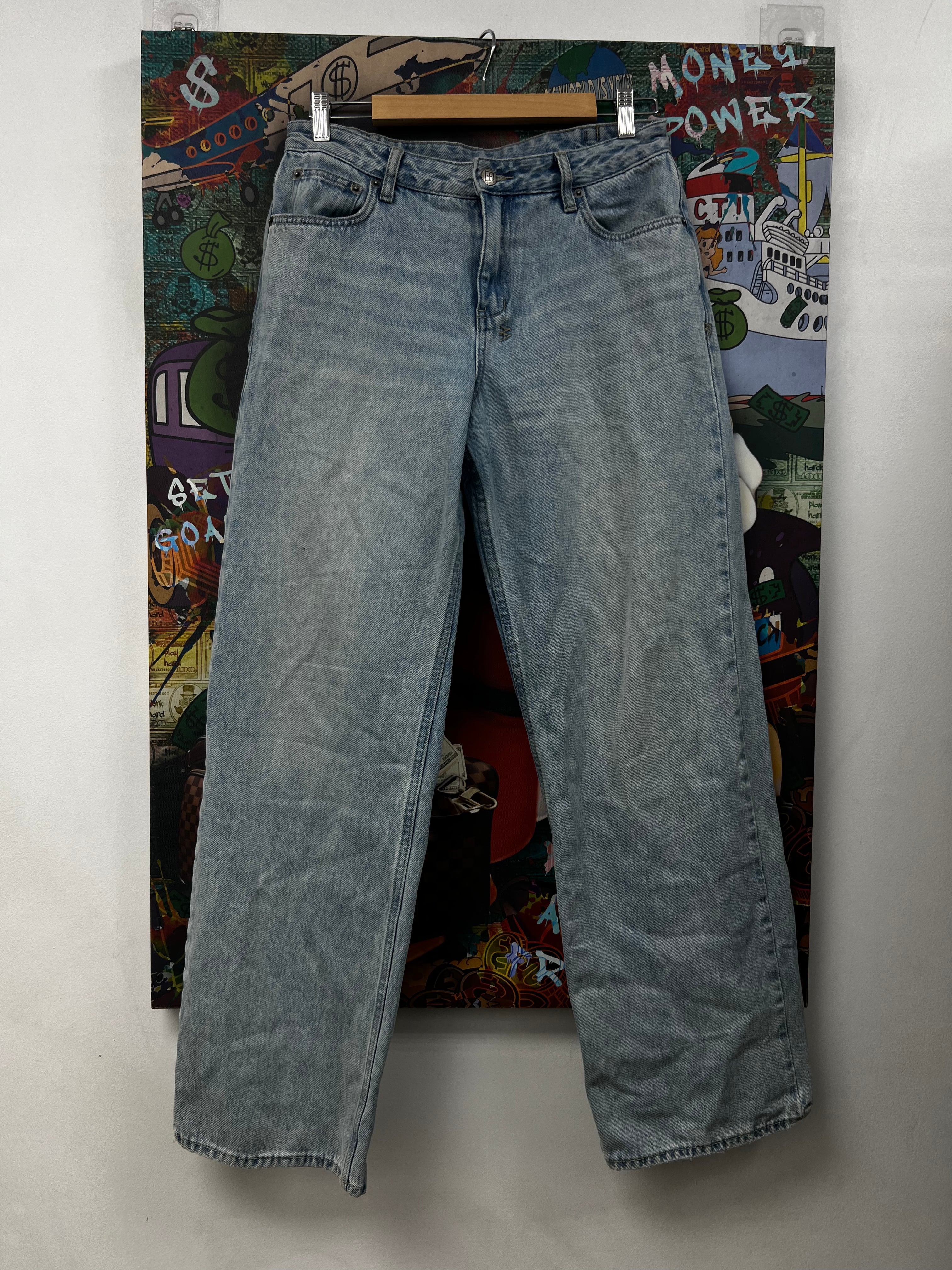 Ksubi Light Wash Wide Leg Jeans
