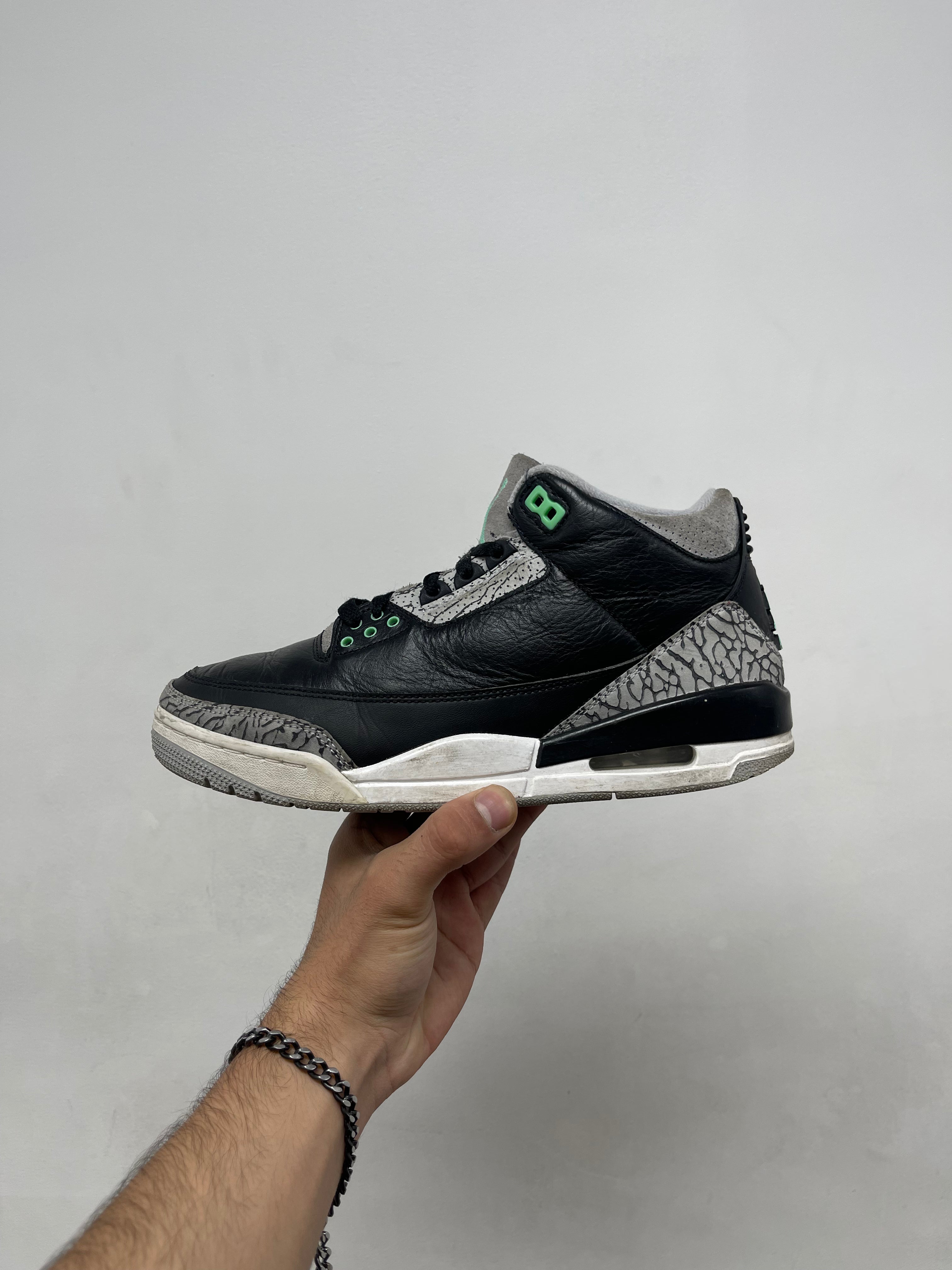 Jordan 3 Green Glow Sneakers