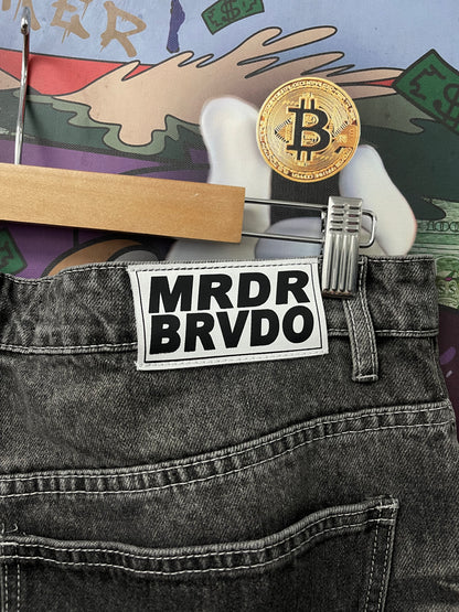 WDW Grey Denim Patch Jeans Used