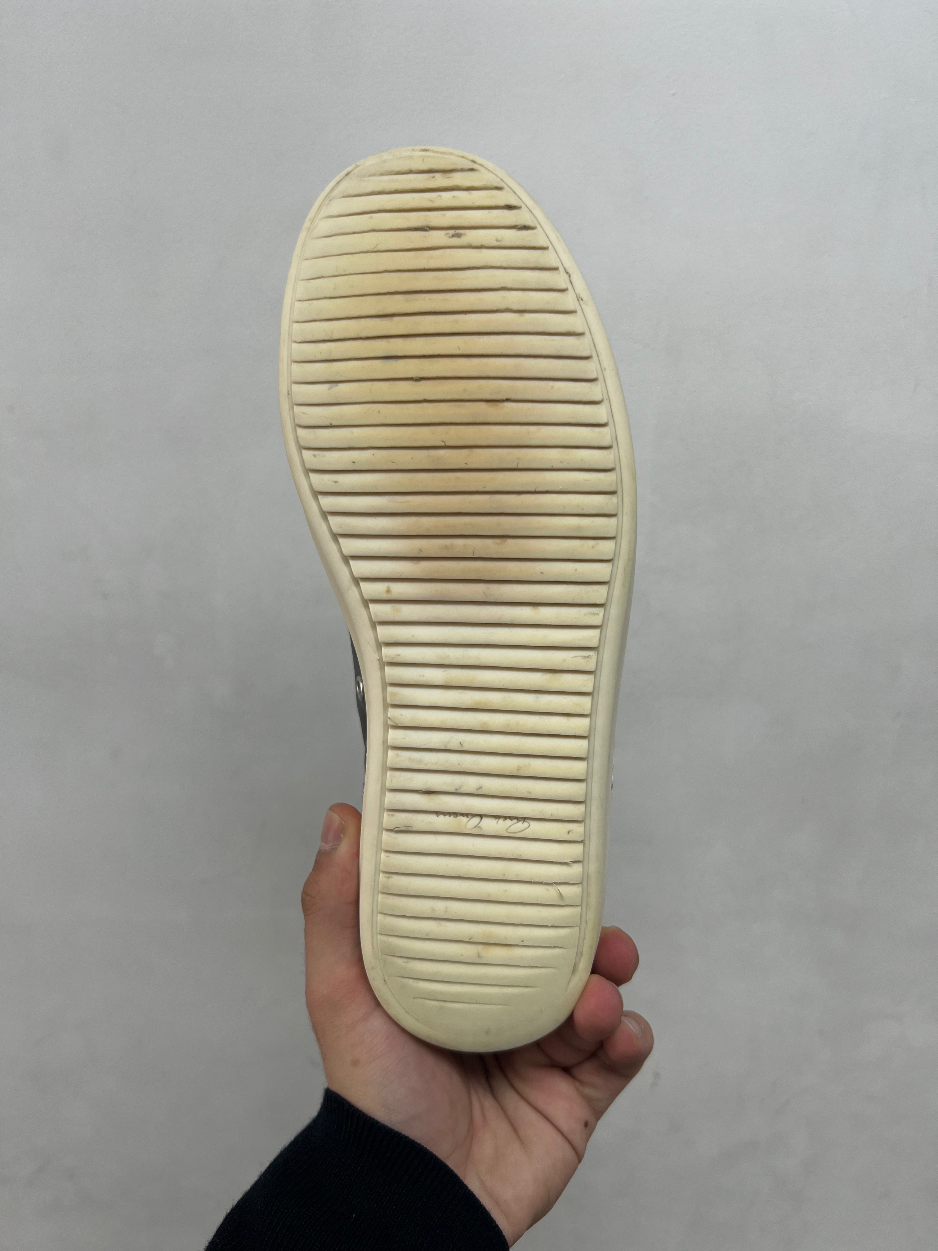 Rick Owens Grey Mainline Ramone High Sneakers