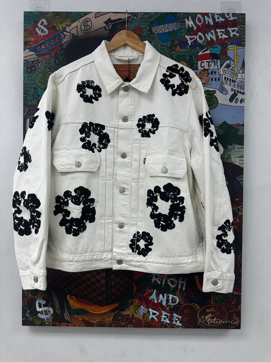 Denim Tears White Jean Jacket Like New Large