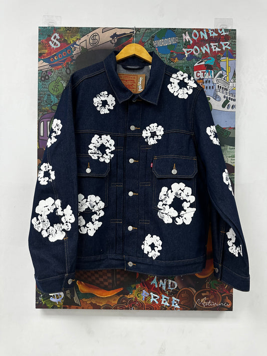 Denim Tears Navy Jean Jacket New XL