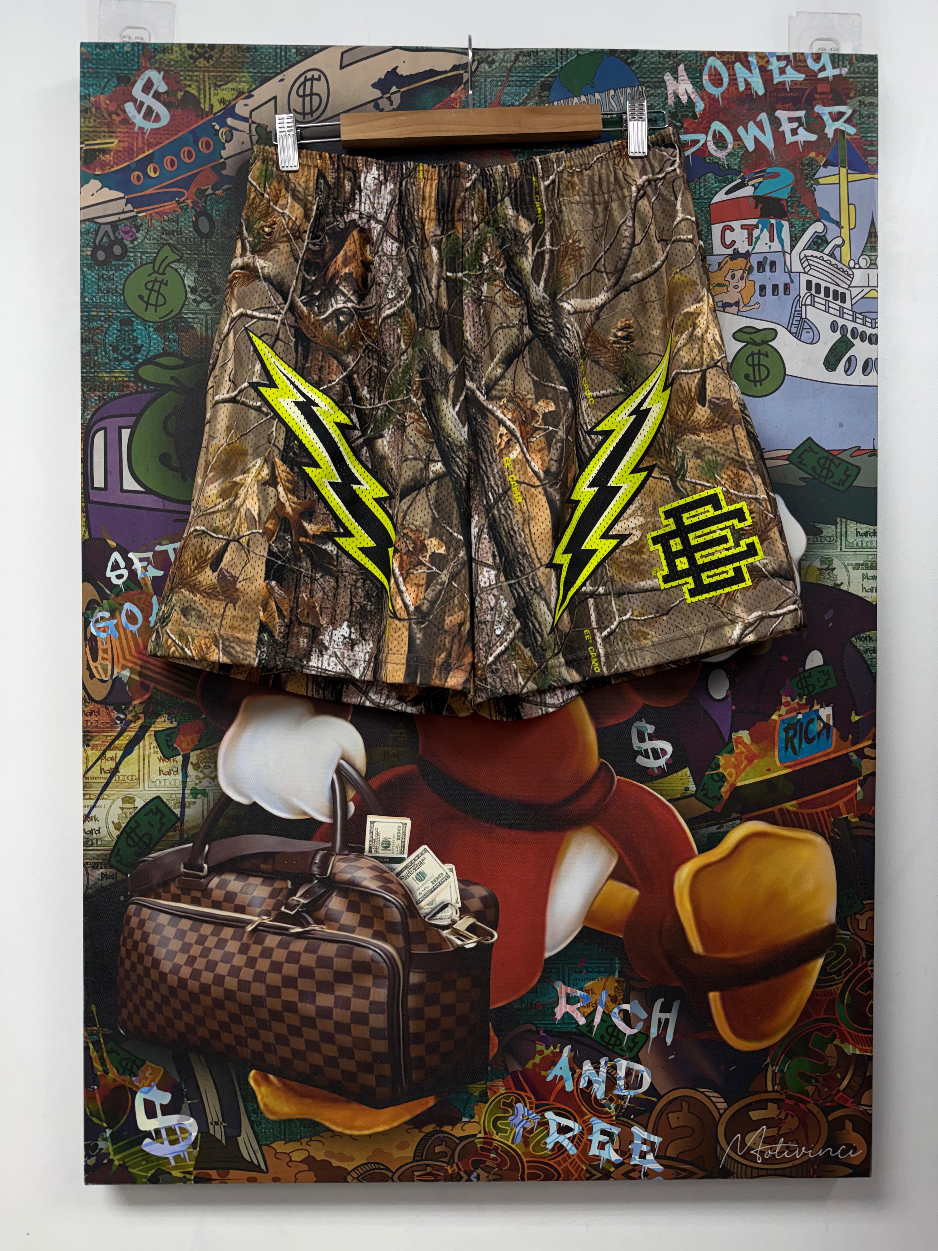 Eric Emanuel Realtree Neon Bolt Shorts