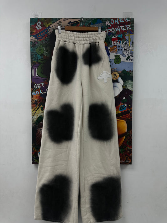 Vertabrae Cream Black Sweats New XL