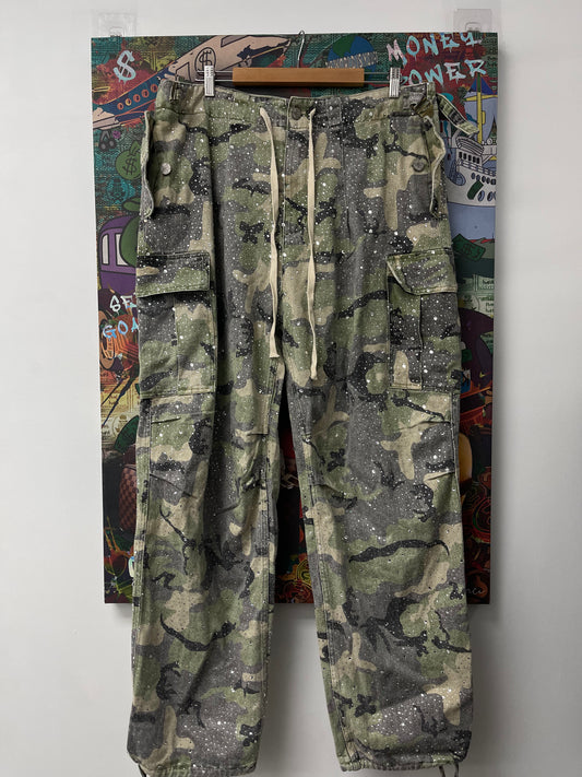 Vale Camo Rain Denm Cargo  New With Tags