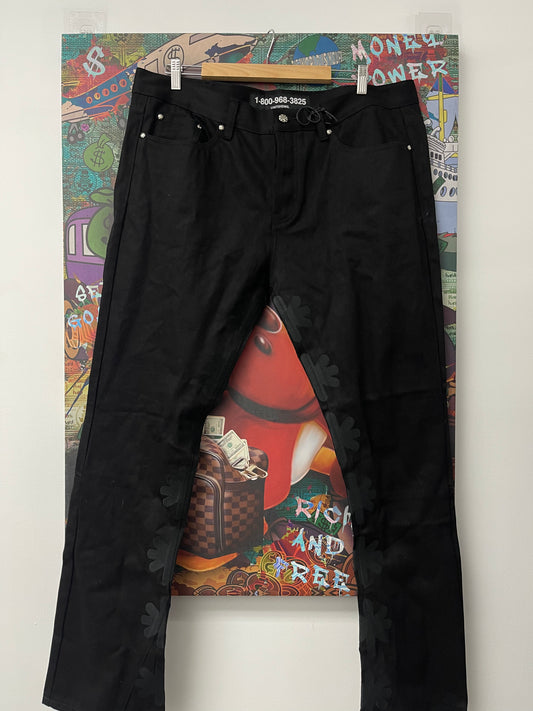 LOST SHDWS Black Black Denim  New With Tags