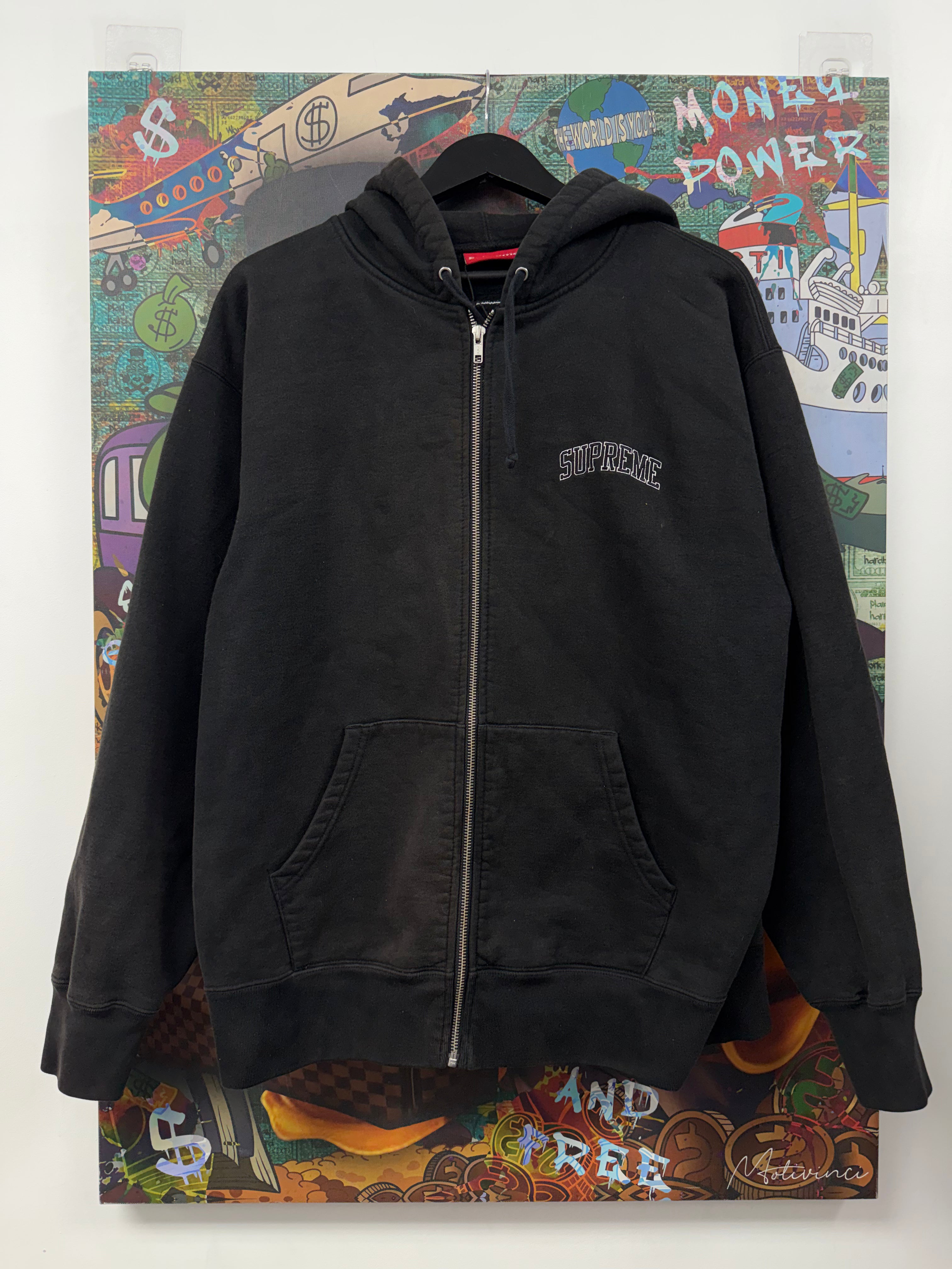 Supreme Black Pillowboy Zip Up Hoodie