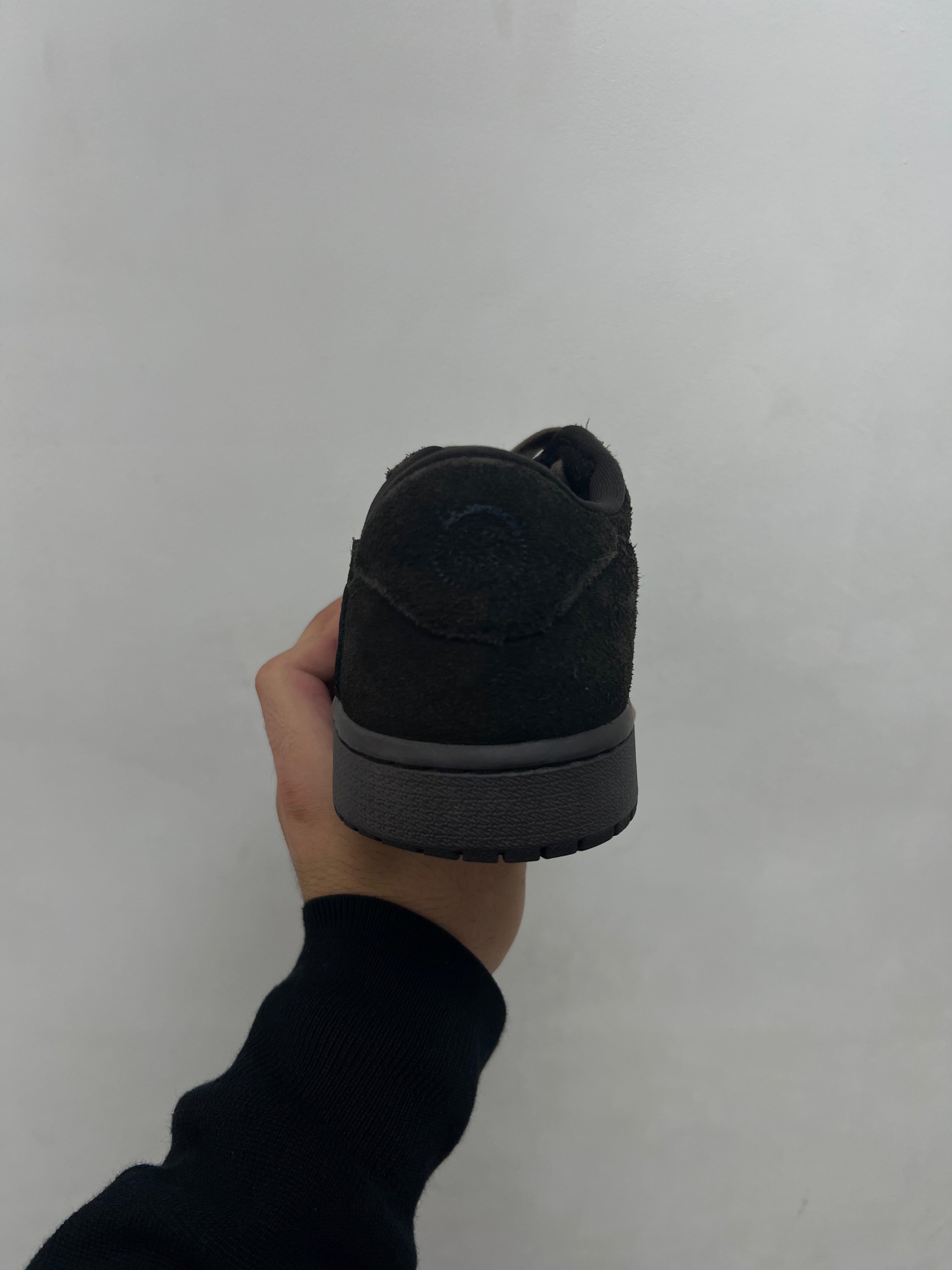 Jordan 1 Low Travis Scott Brown Velvet Sneakers