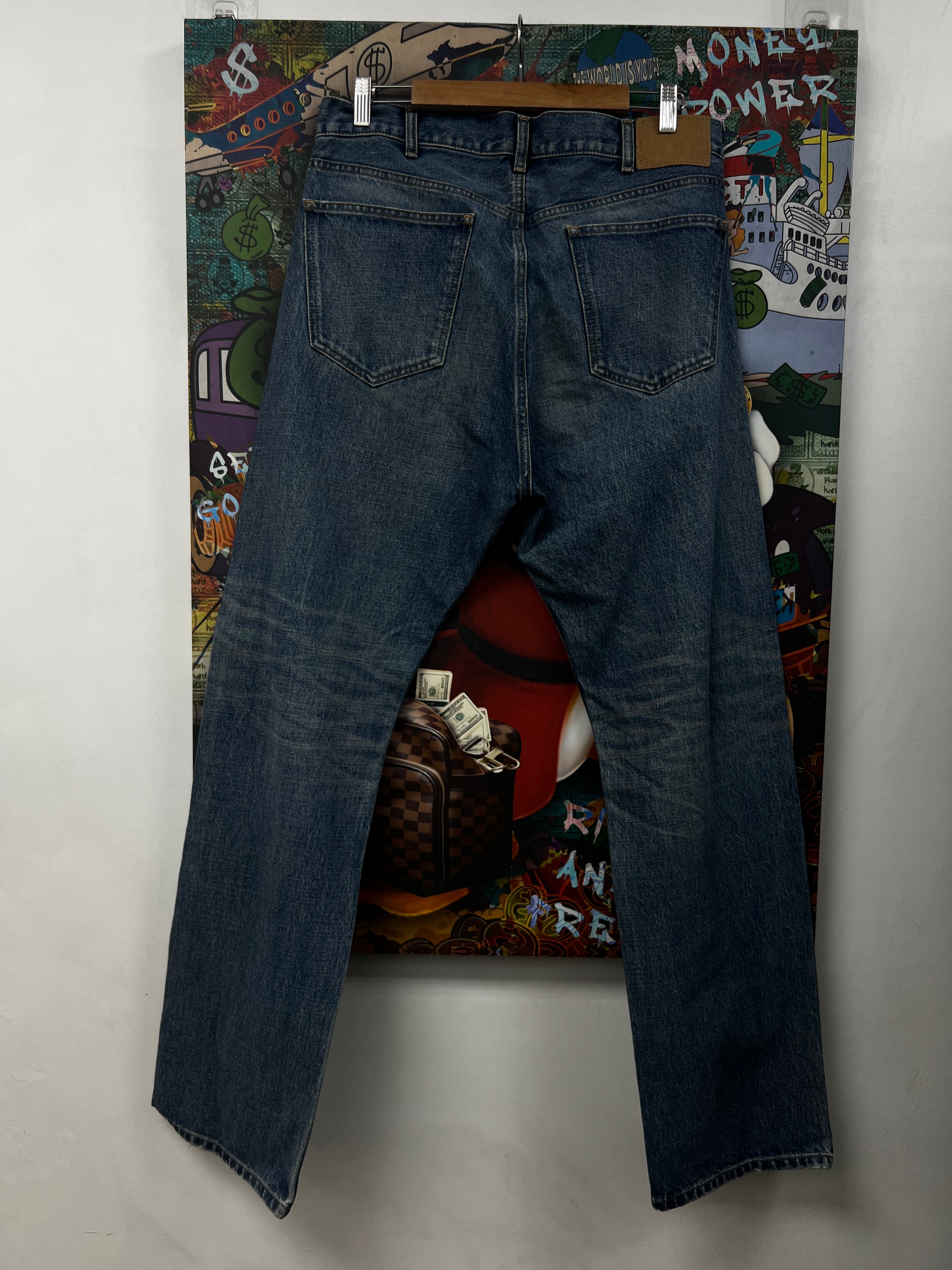 Celine Light Wash Baggy Jeans