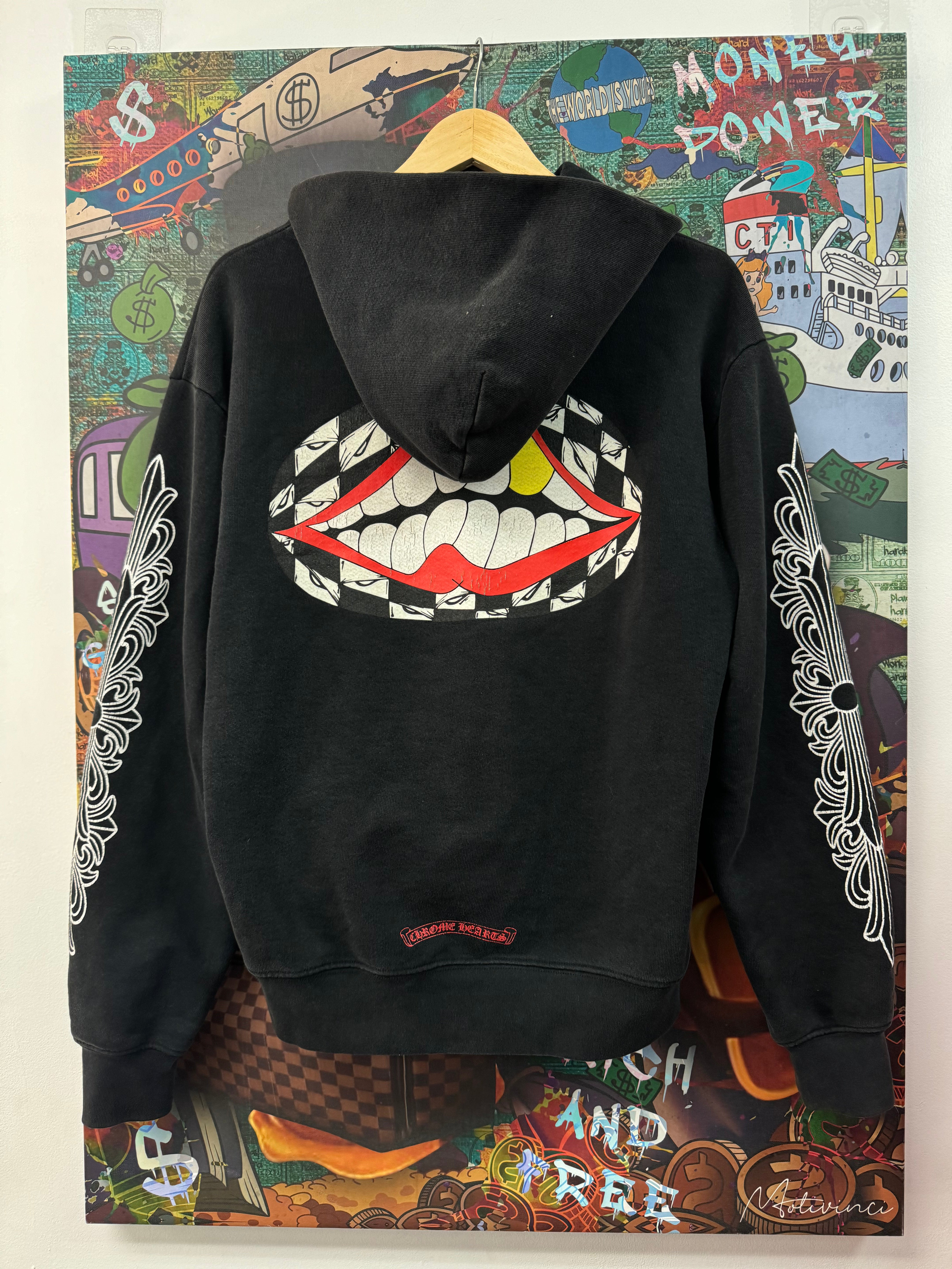 Chrome Hearts Black Matty Boy Chomper Hoodie