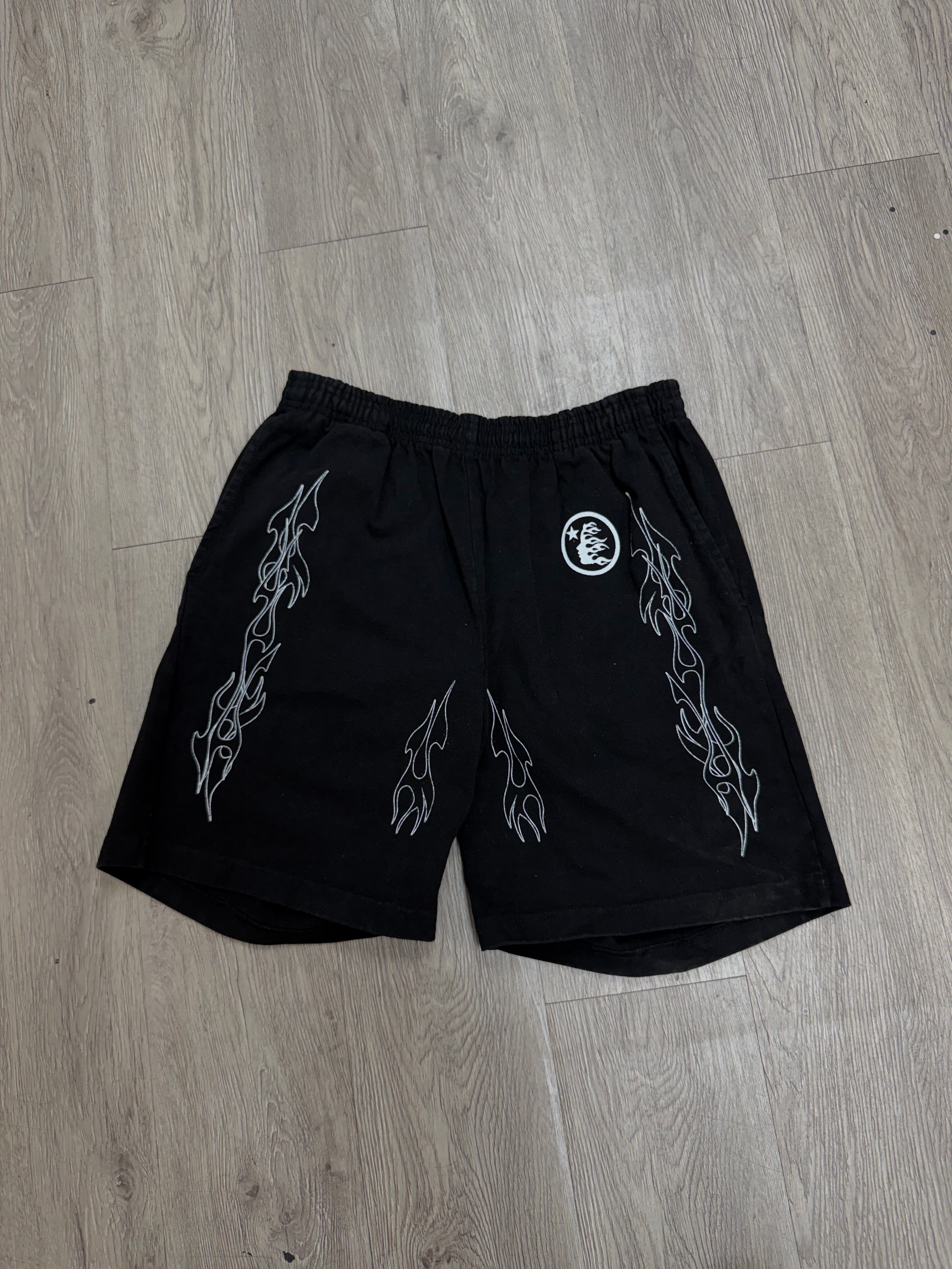 Hellstar Black Flame F&F Shorts