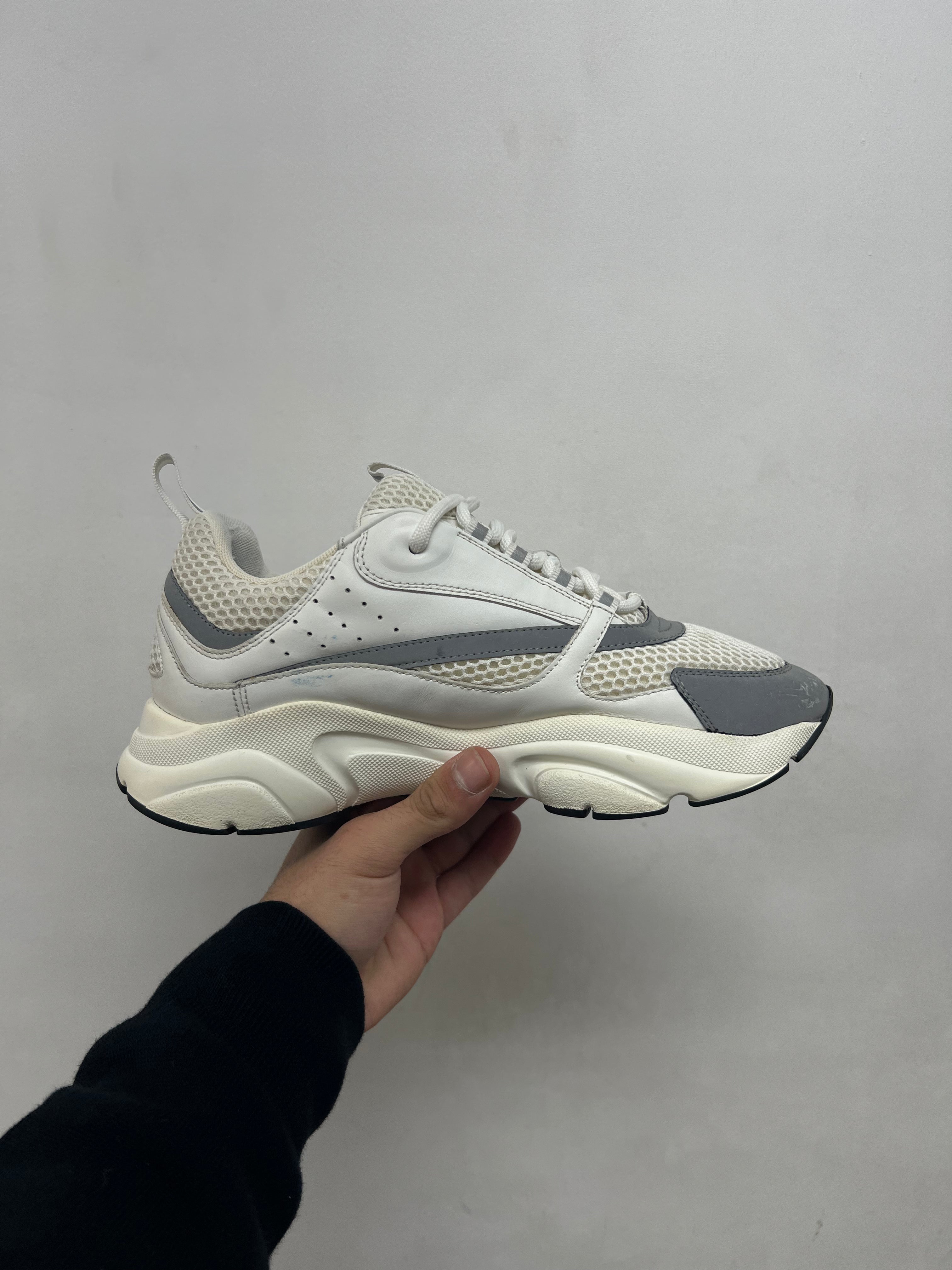 Dior White Silver B22 Sneakers