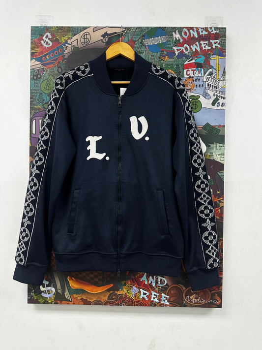 LV Track Pharrell Jacket Navy Used XL