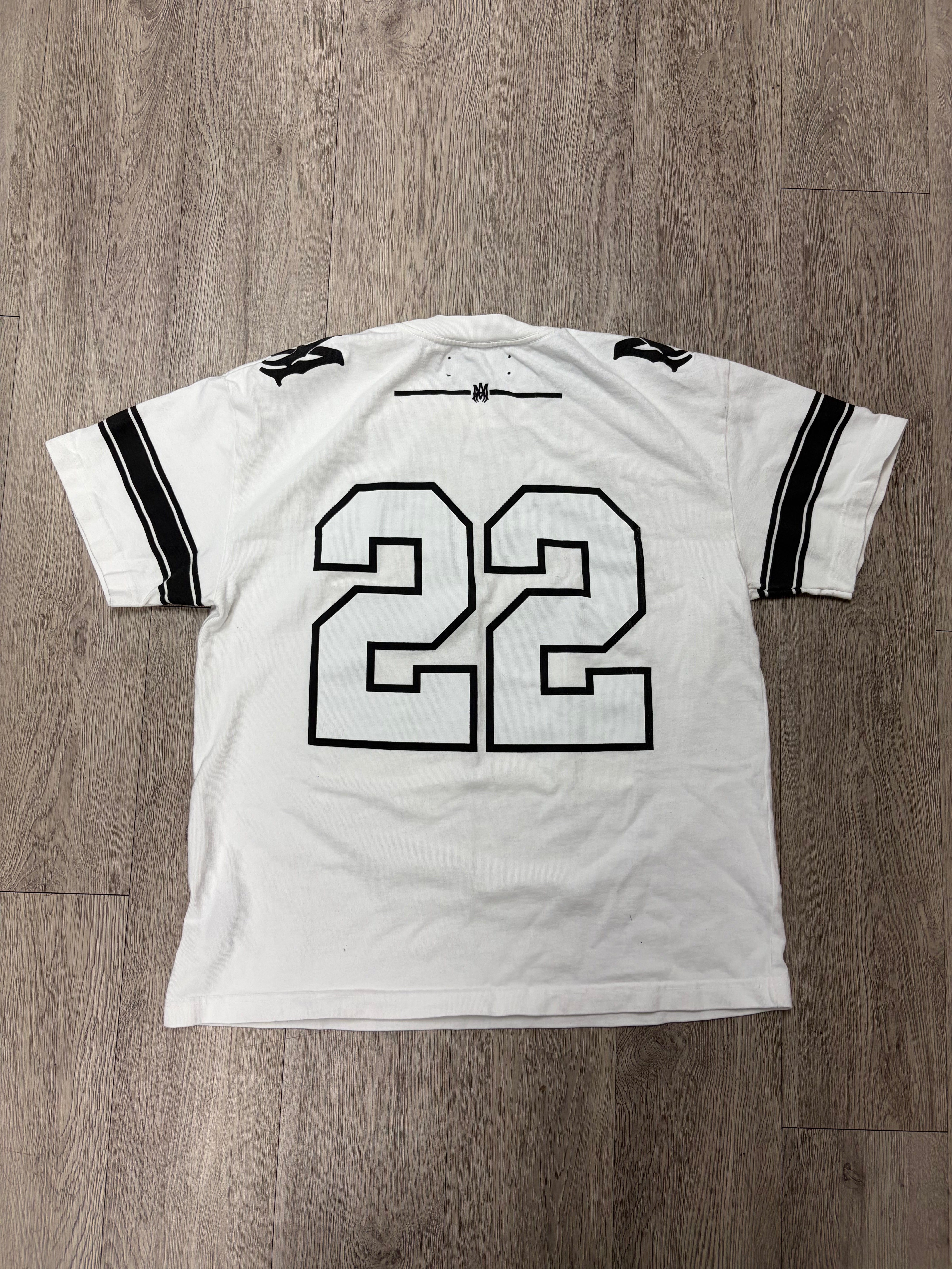 Amiri White Black 22 Skater Tee