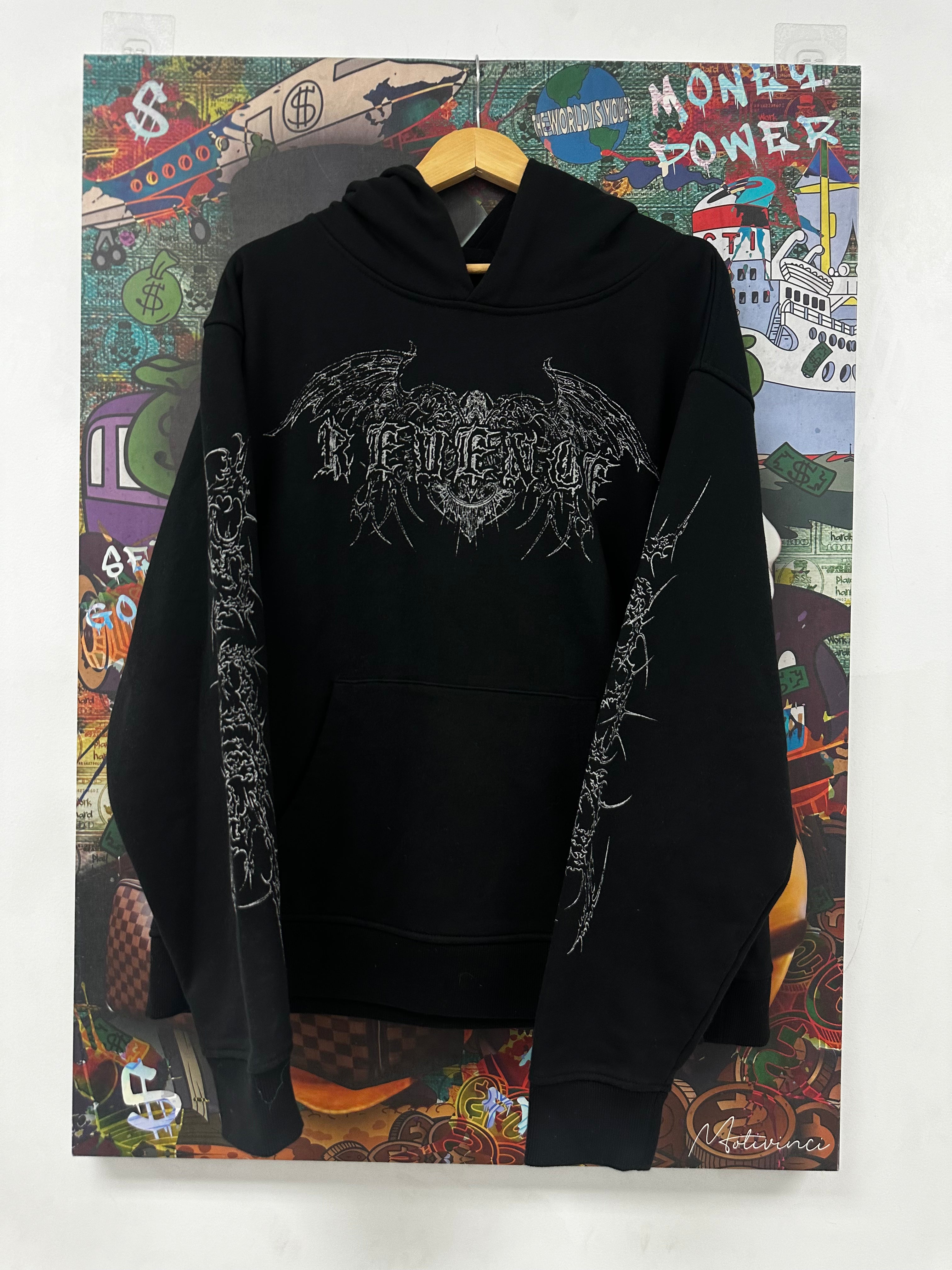 Revenge Hoodie Black Used XL