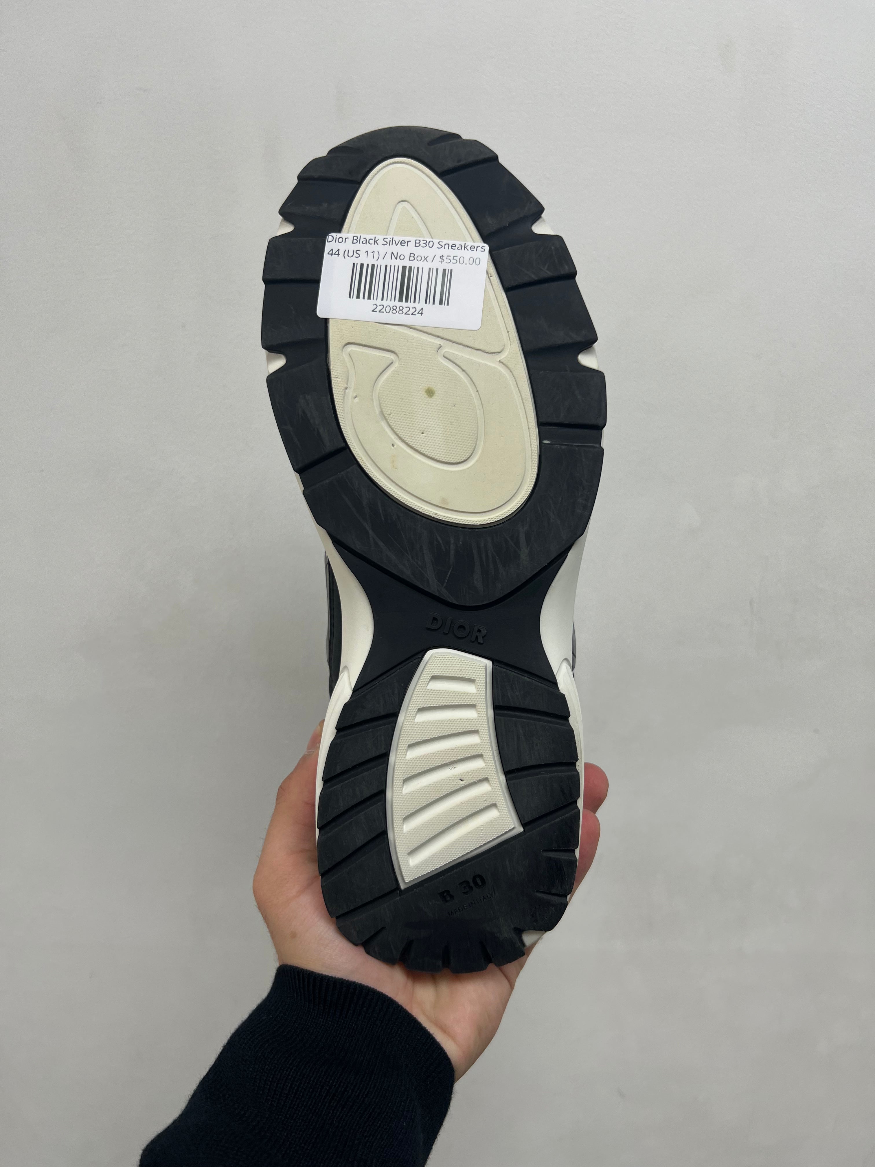 Dior Black Silver B30 Sneakers