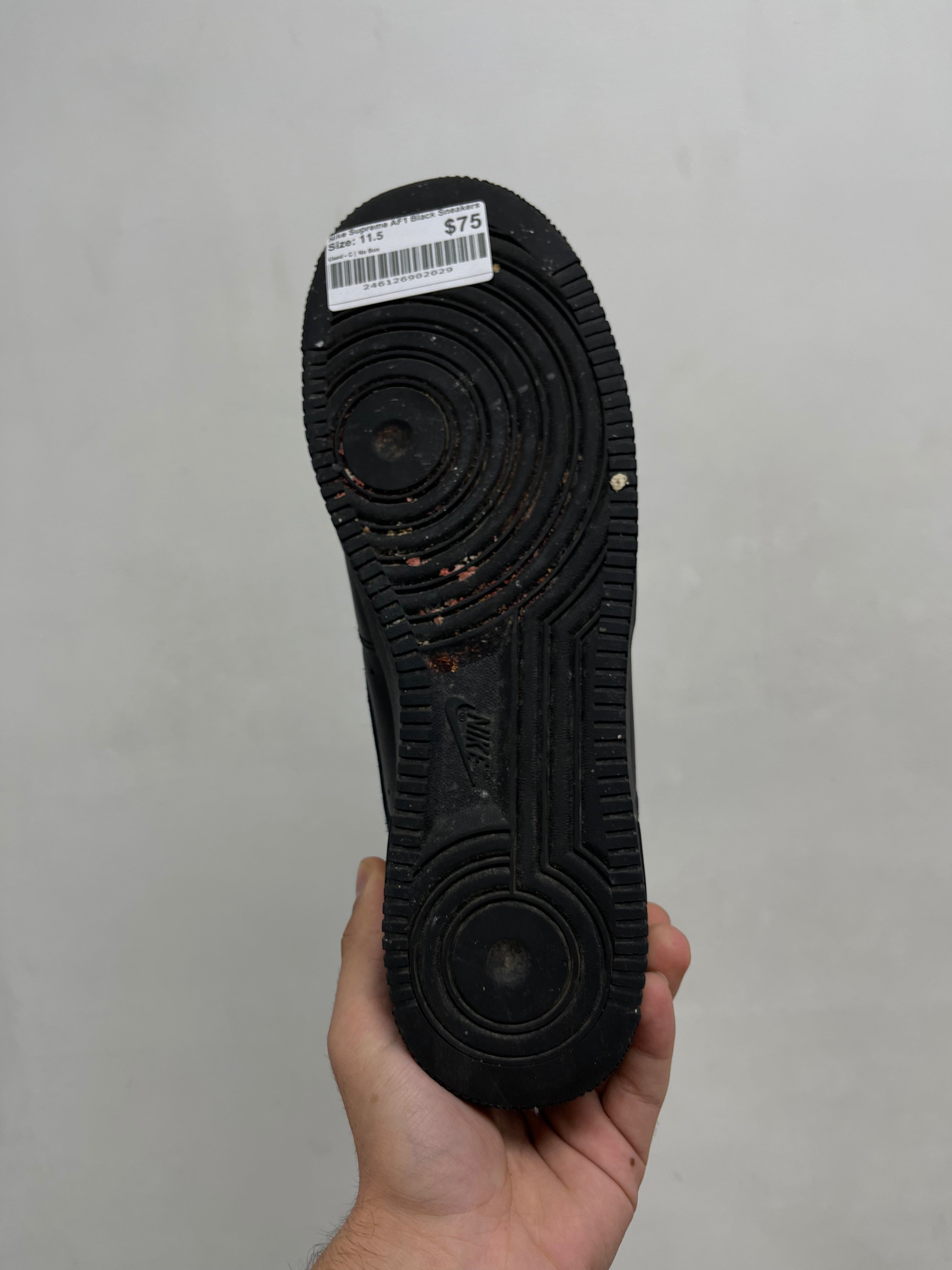 Nike Supreme AF1 Black Sneakers