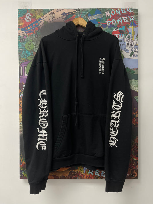 Chrome Hearts Vertical Hoodie Black  Used