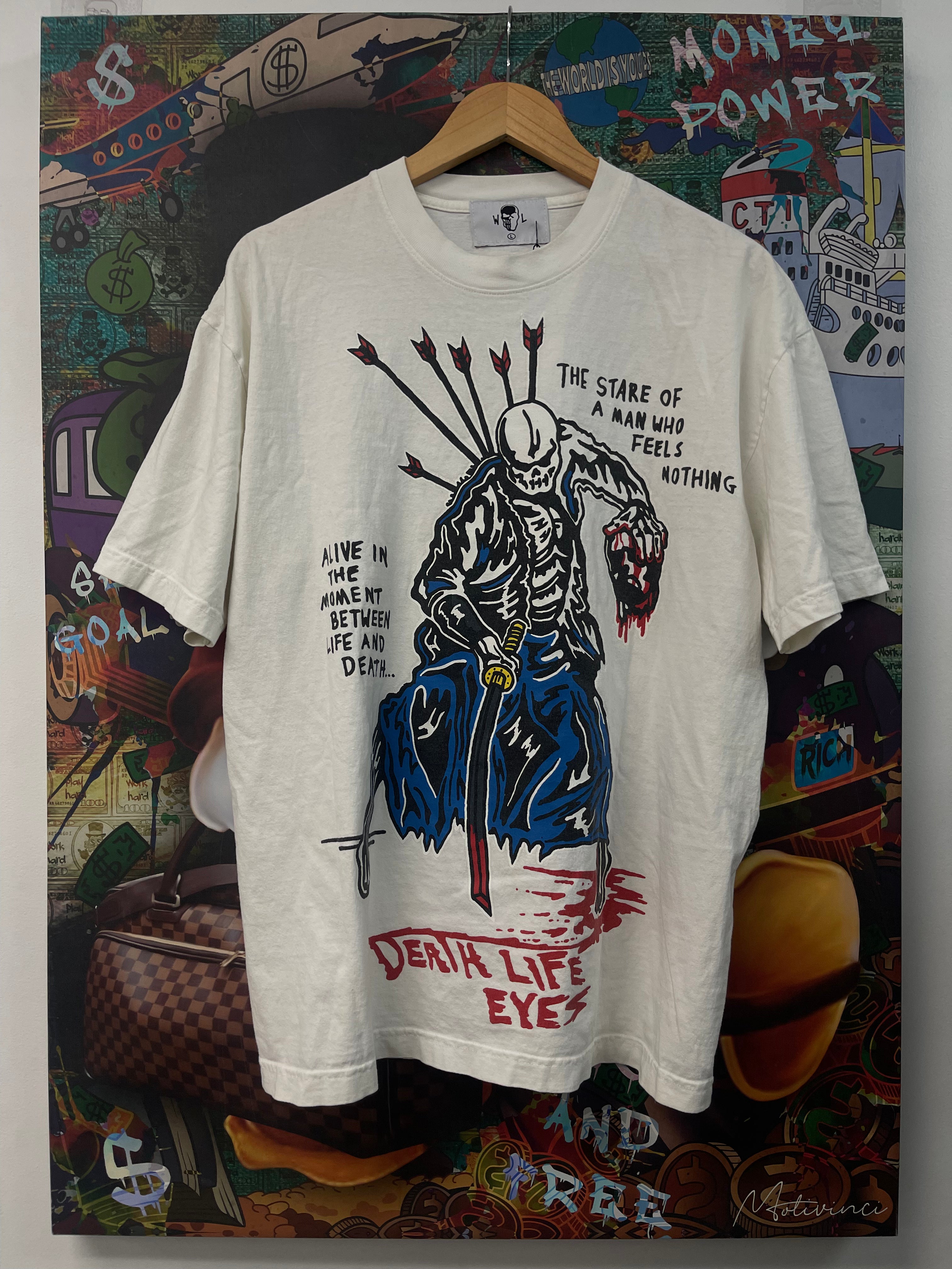 Warren Lotas White Death Life Eyes Tee