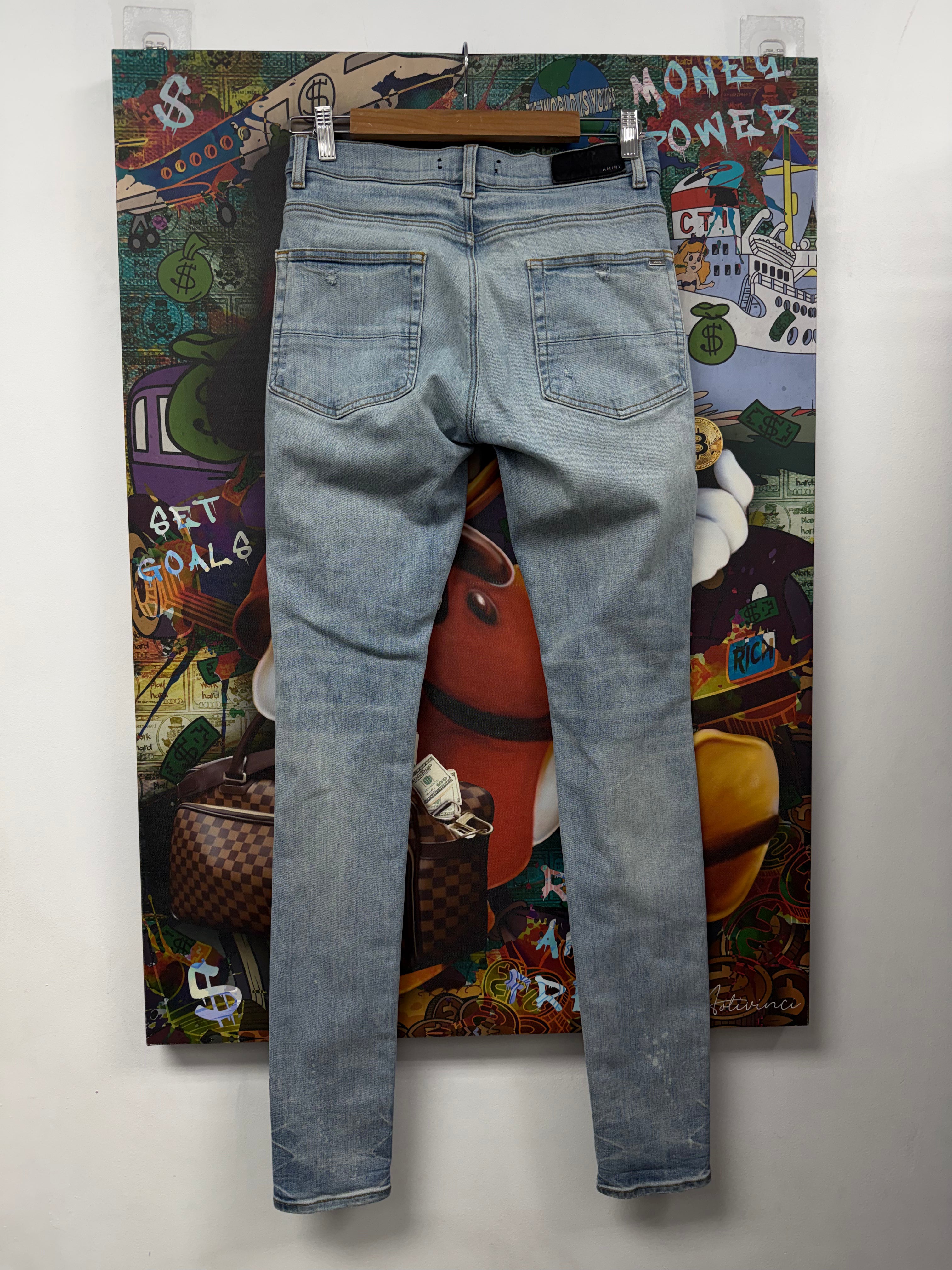 Amiri Light Wash Chinese New Year Jeans