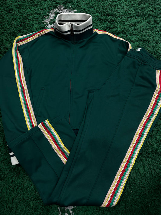 Wales Bonner Track Suit Green Large Used