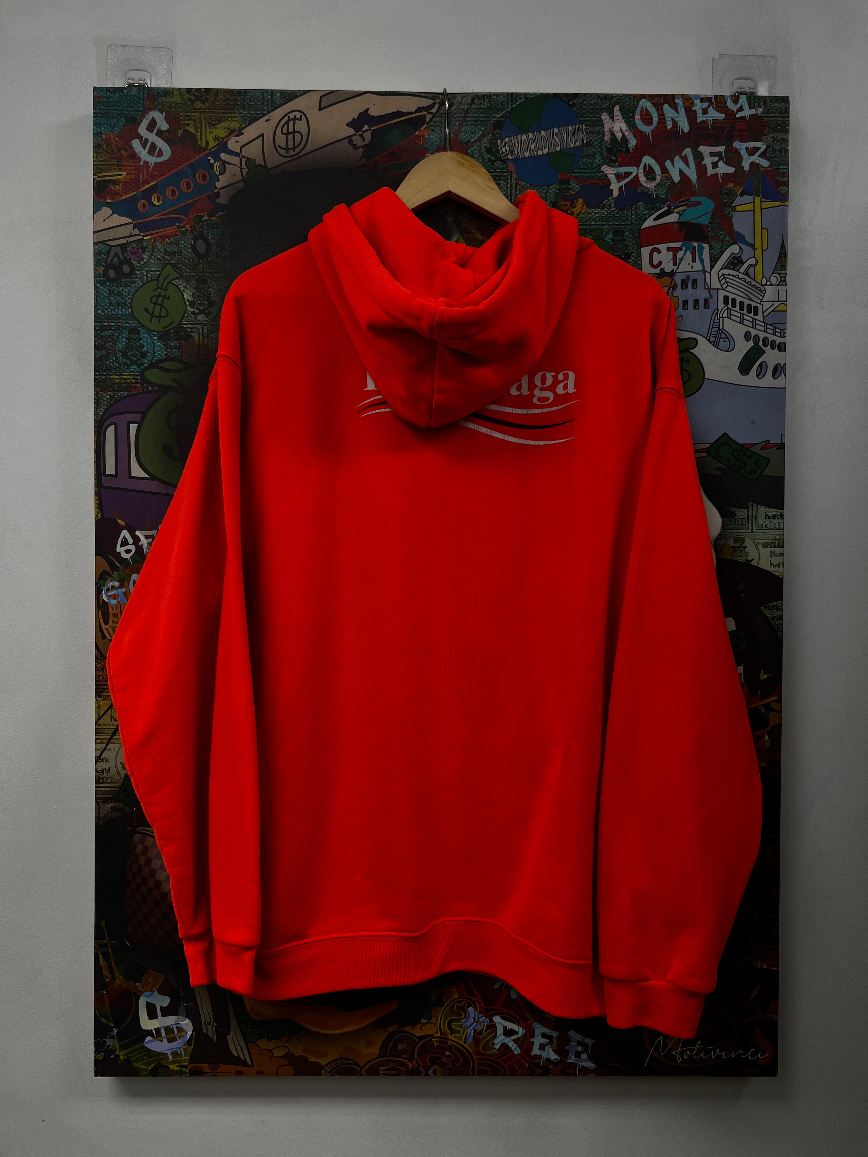Balenciaga Orange Campaign Logo Hoodie