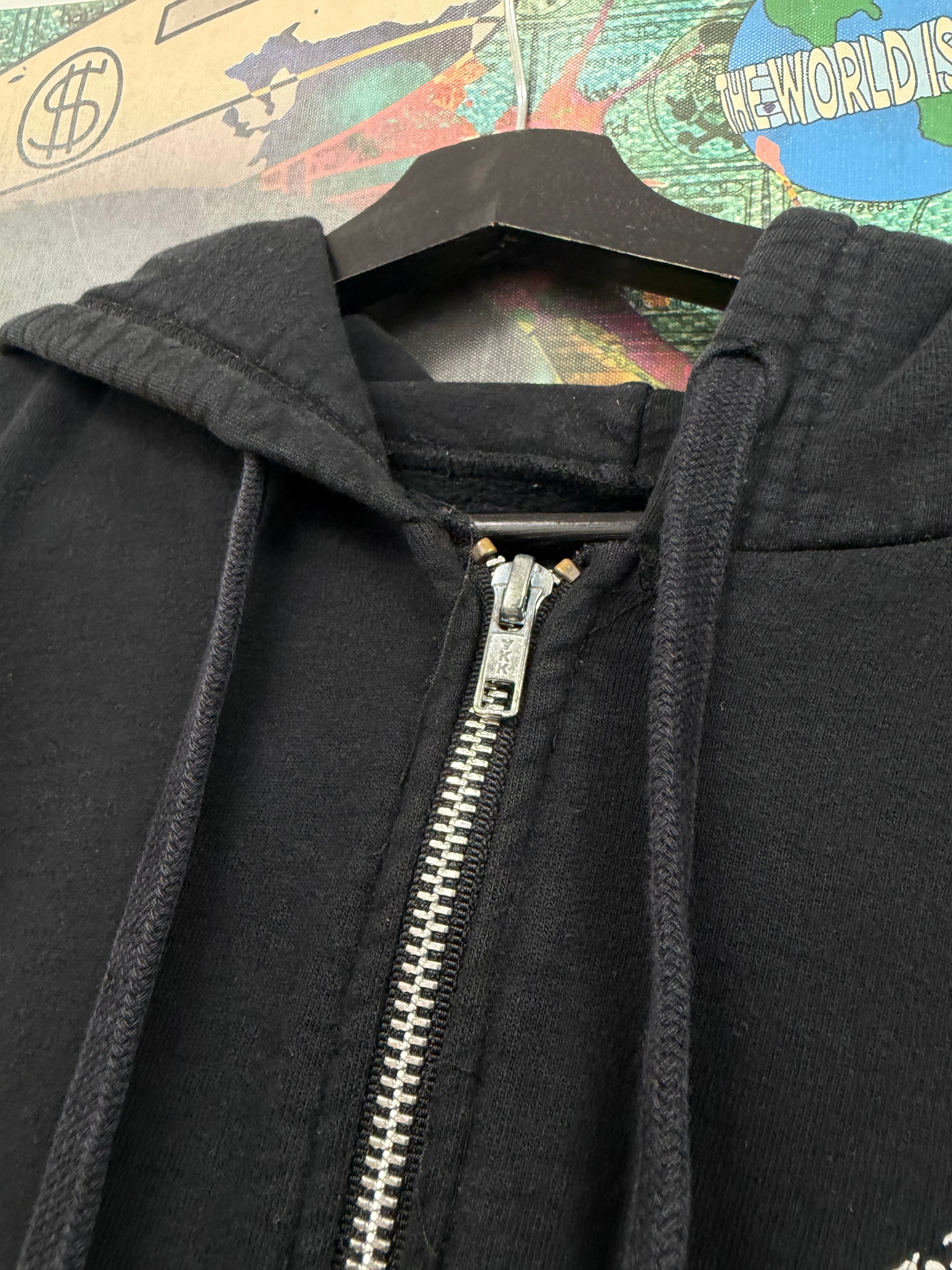 Chrome  Hearts Black Red Plus Zip Up Hoodie