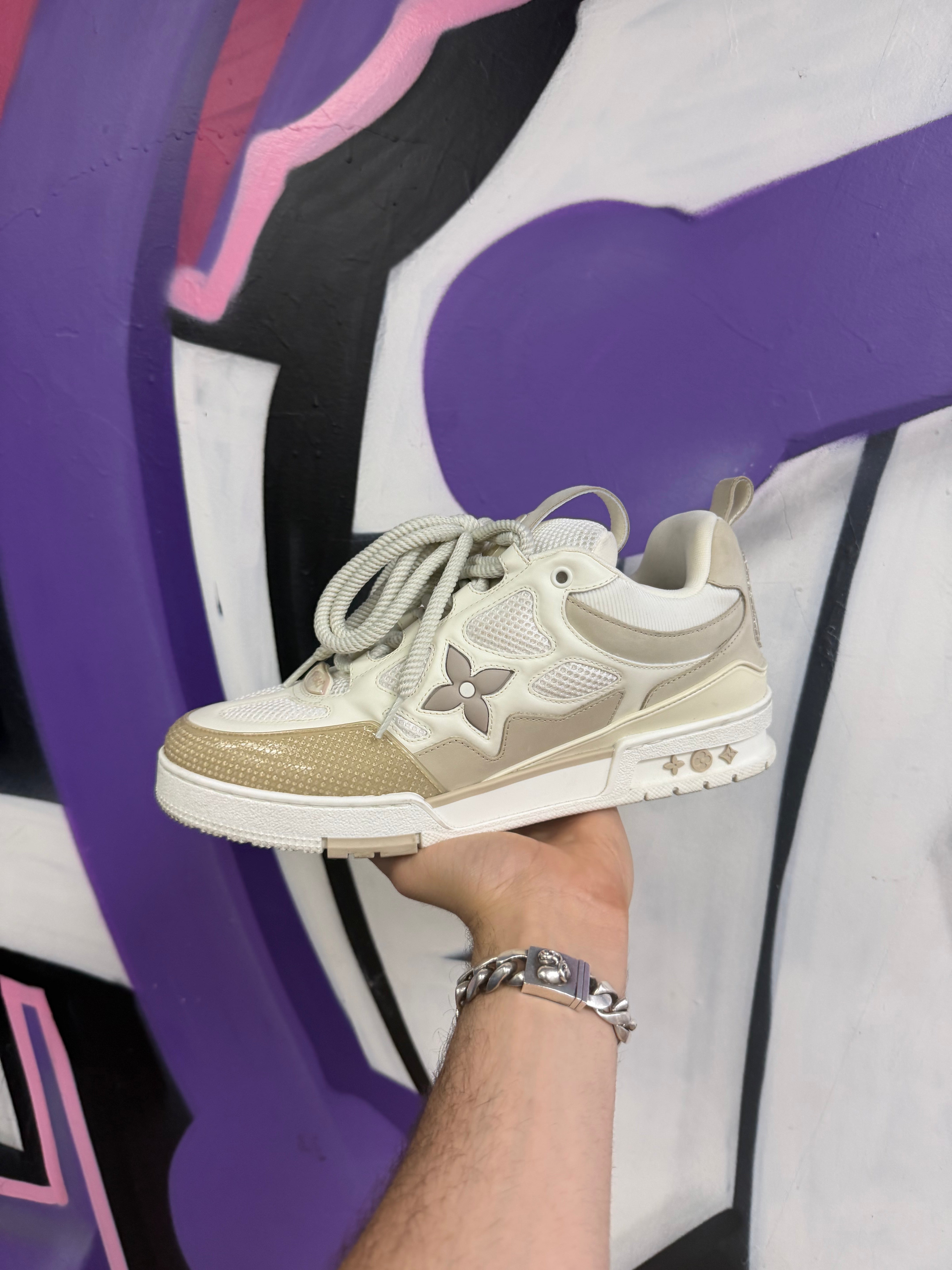 Louis Vuitton Skate White Cream Sneakers