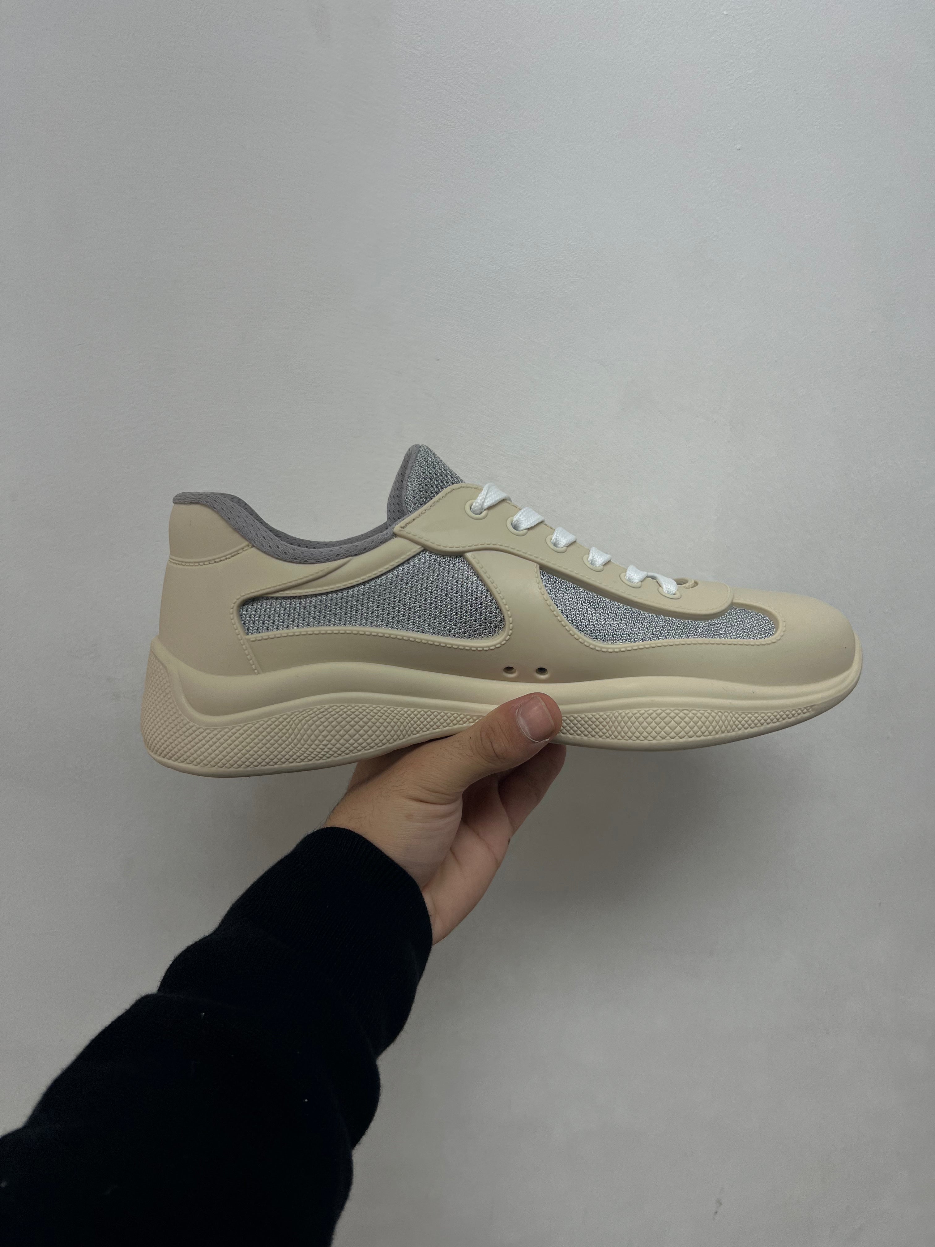 Prada Tan Rubber Cups Sneakers
