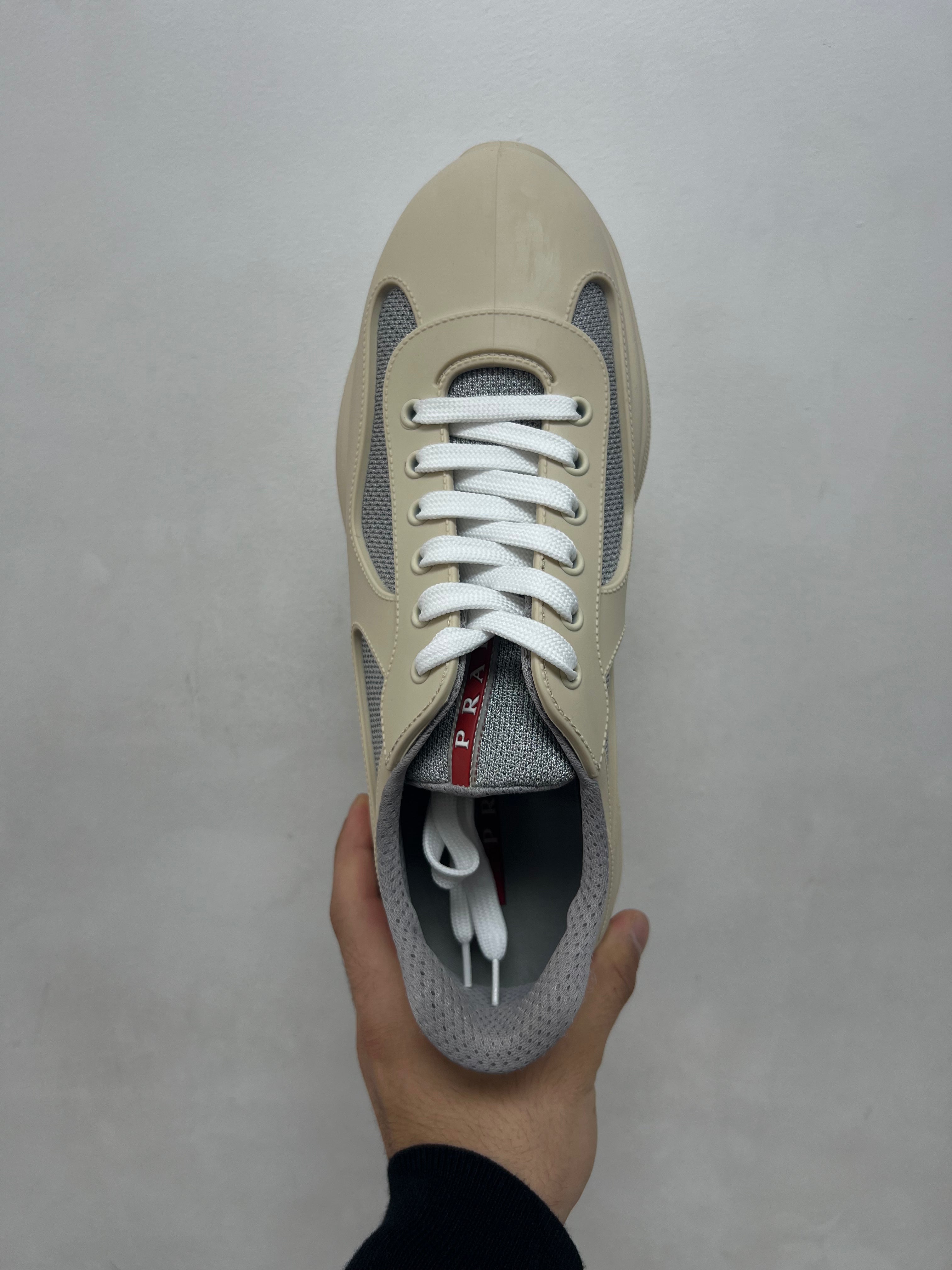 Prada Tan Rubber Cups Sneakers
