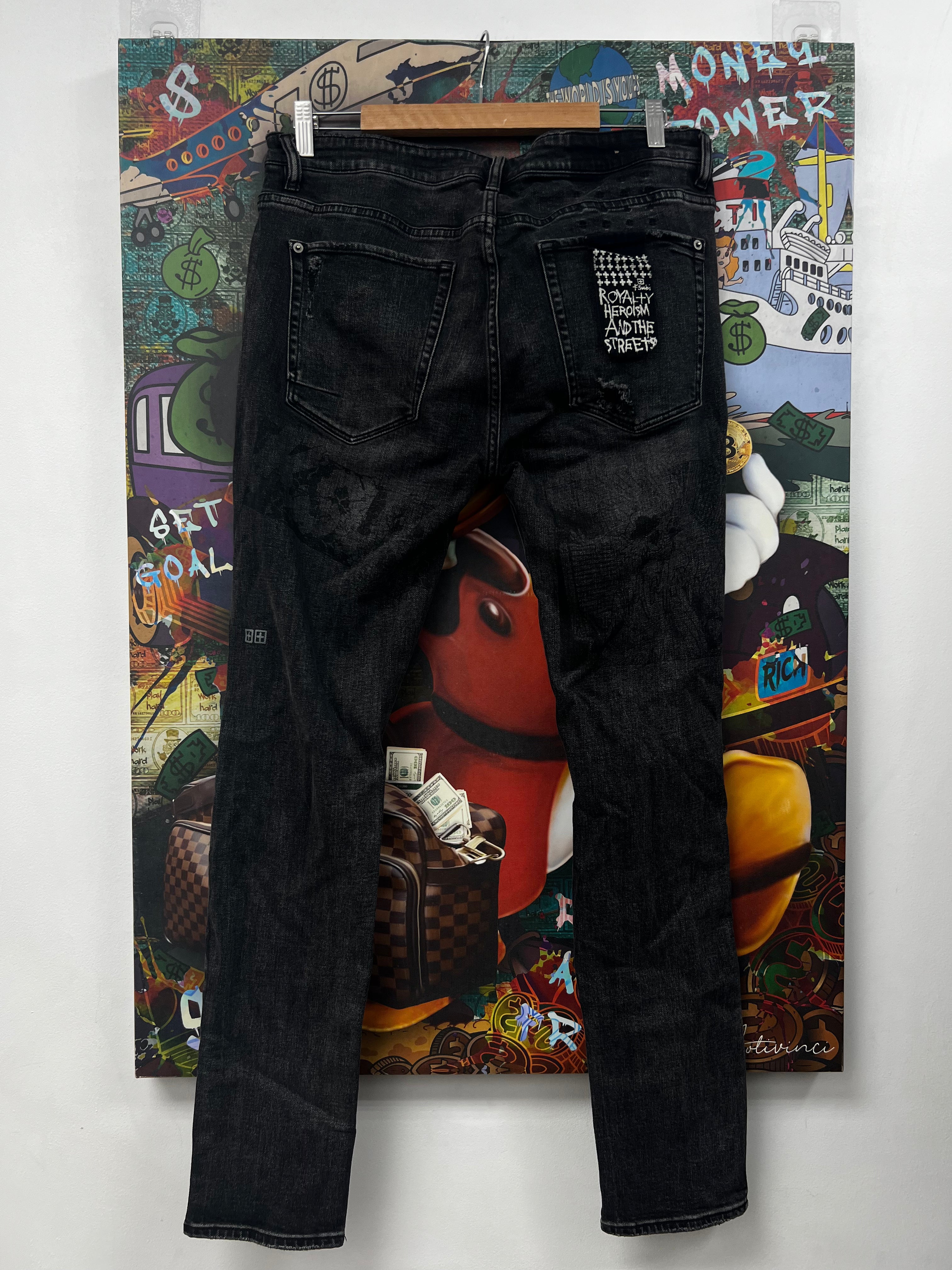 Ksubi Grey Wash Comic Book Jeans