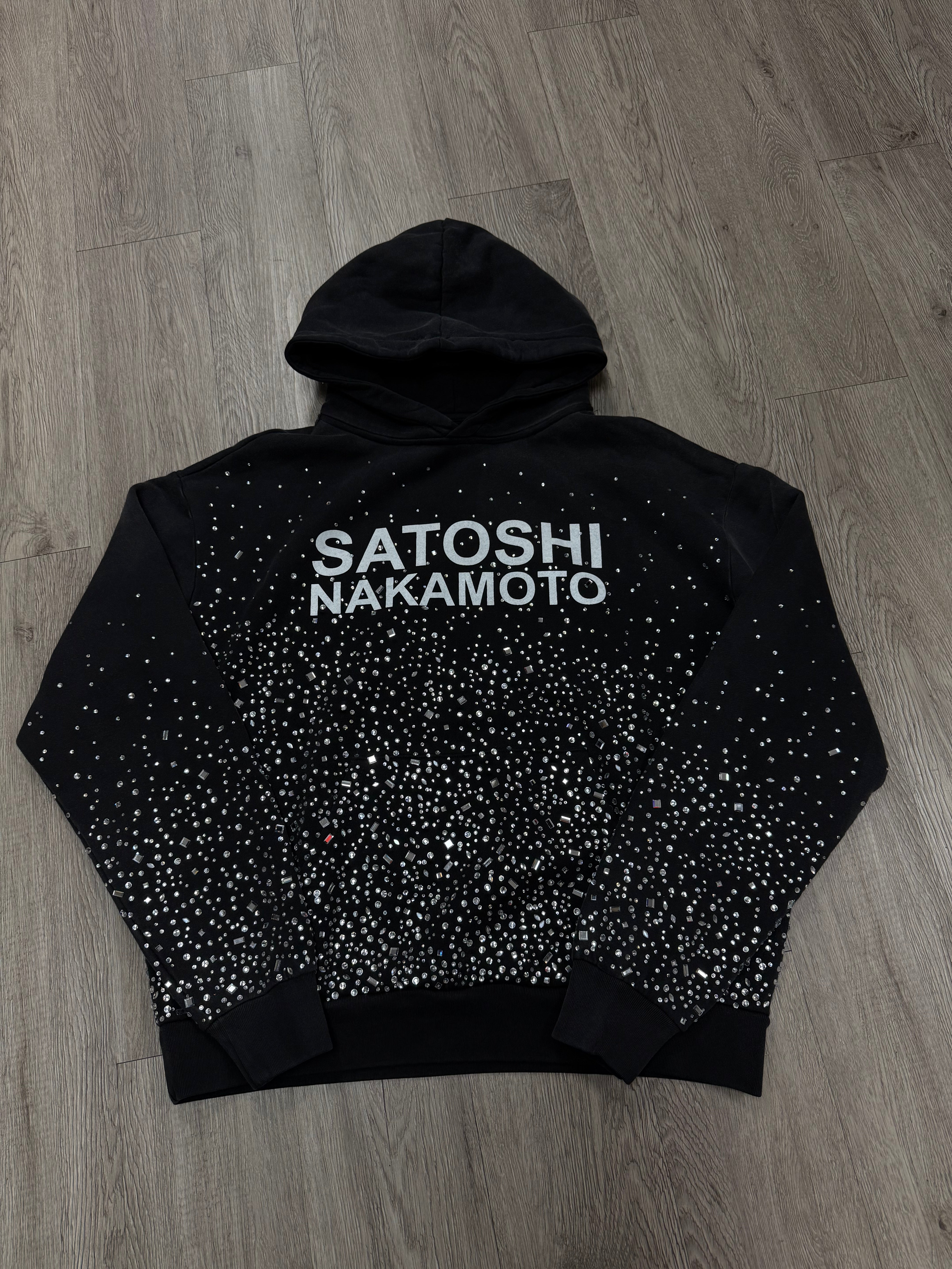 Satoshi Nakamoto Black Shattered Glass Hoodie