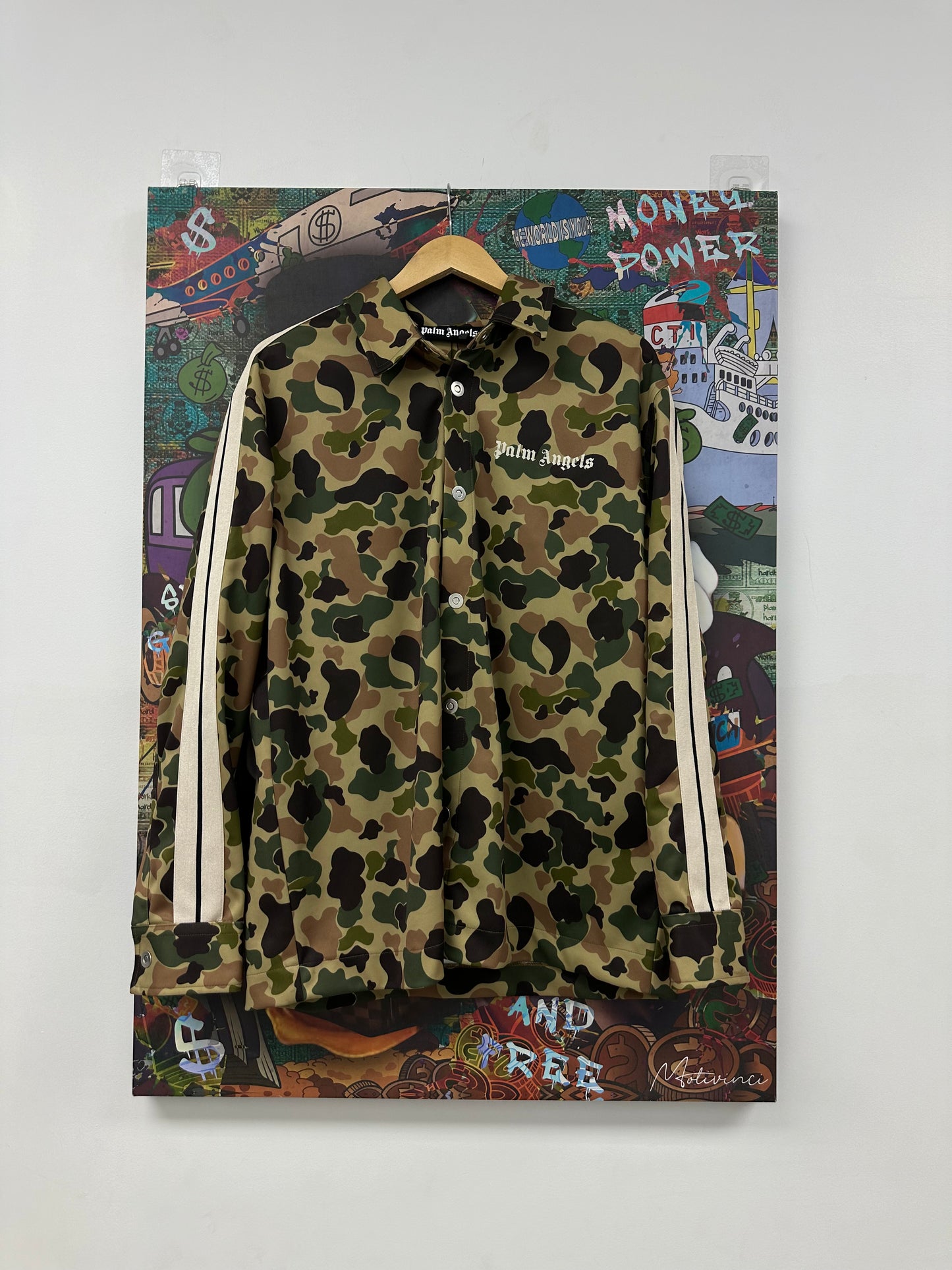 Palm Angels Camo Track Jacket  Used Large N/A