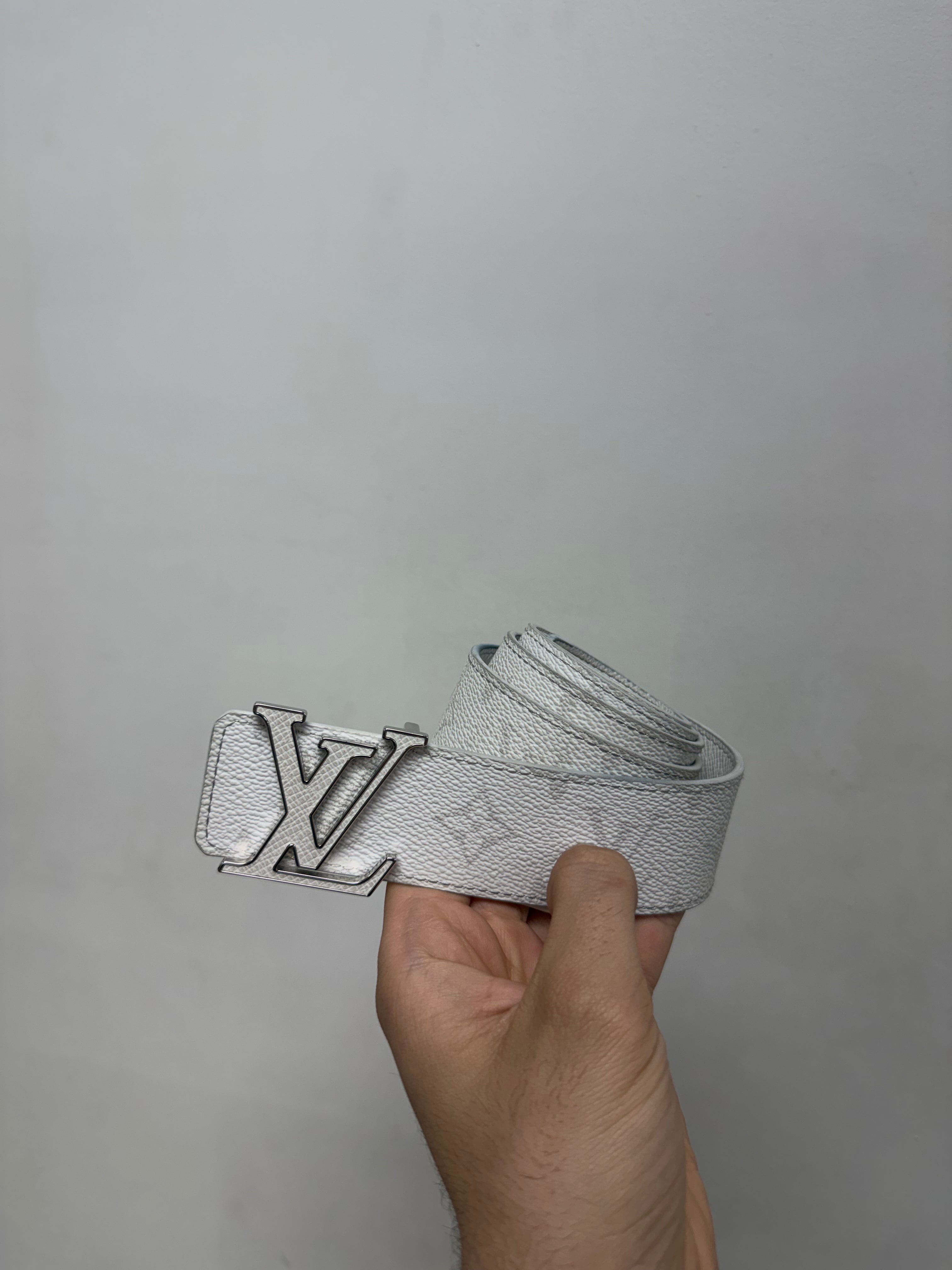 Louis Vuitton White White Monogram Belt