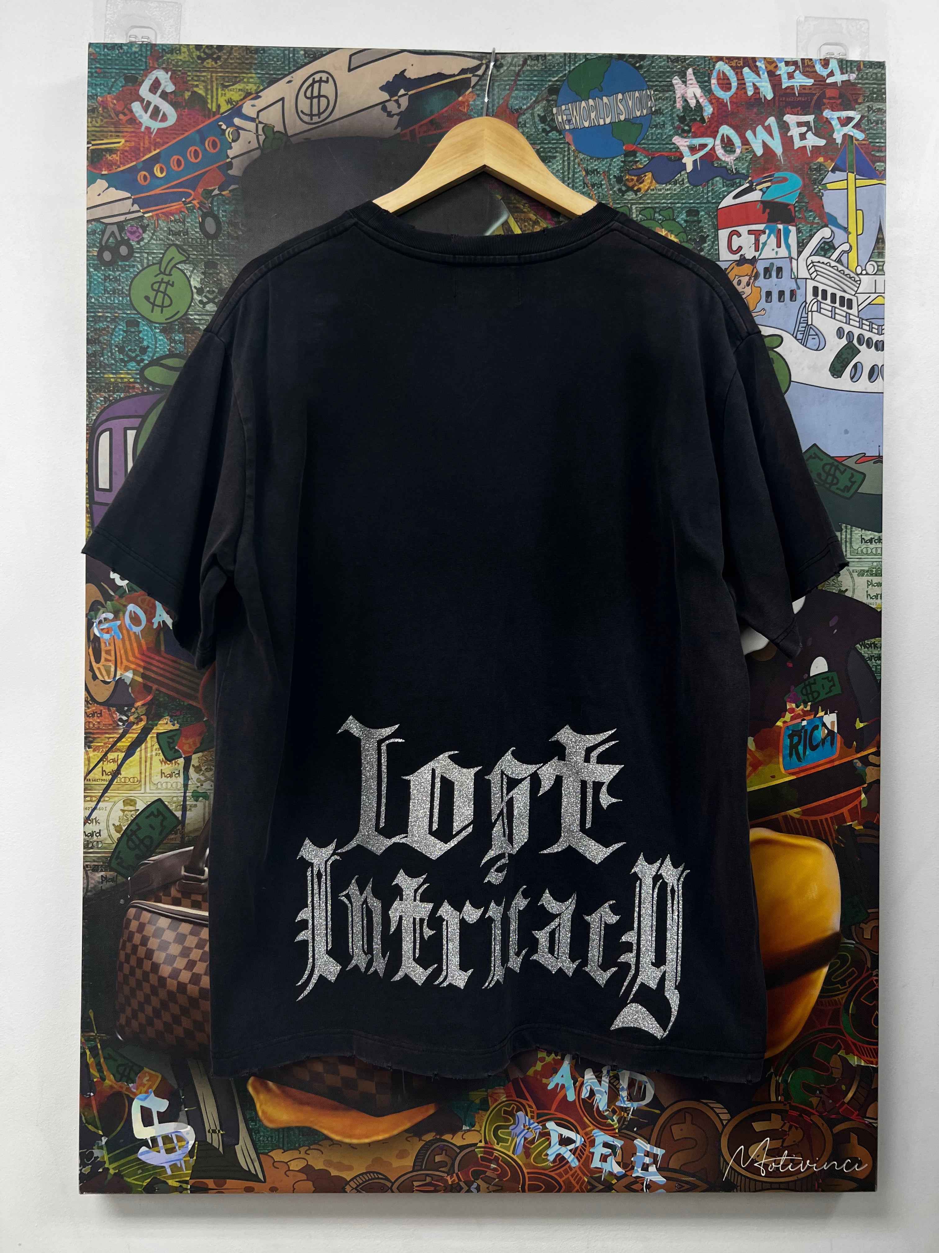 Lost Intricacy Black Rhinestone Tee