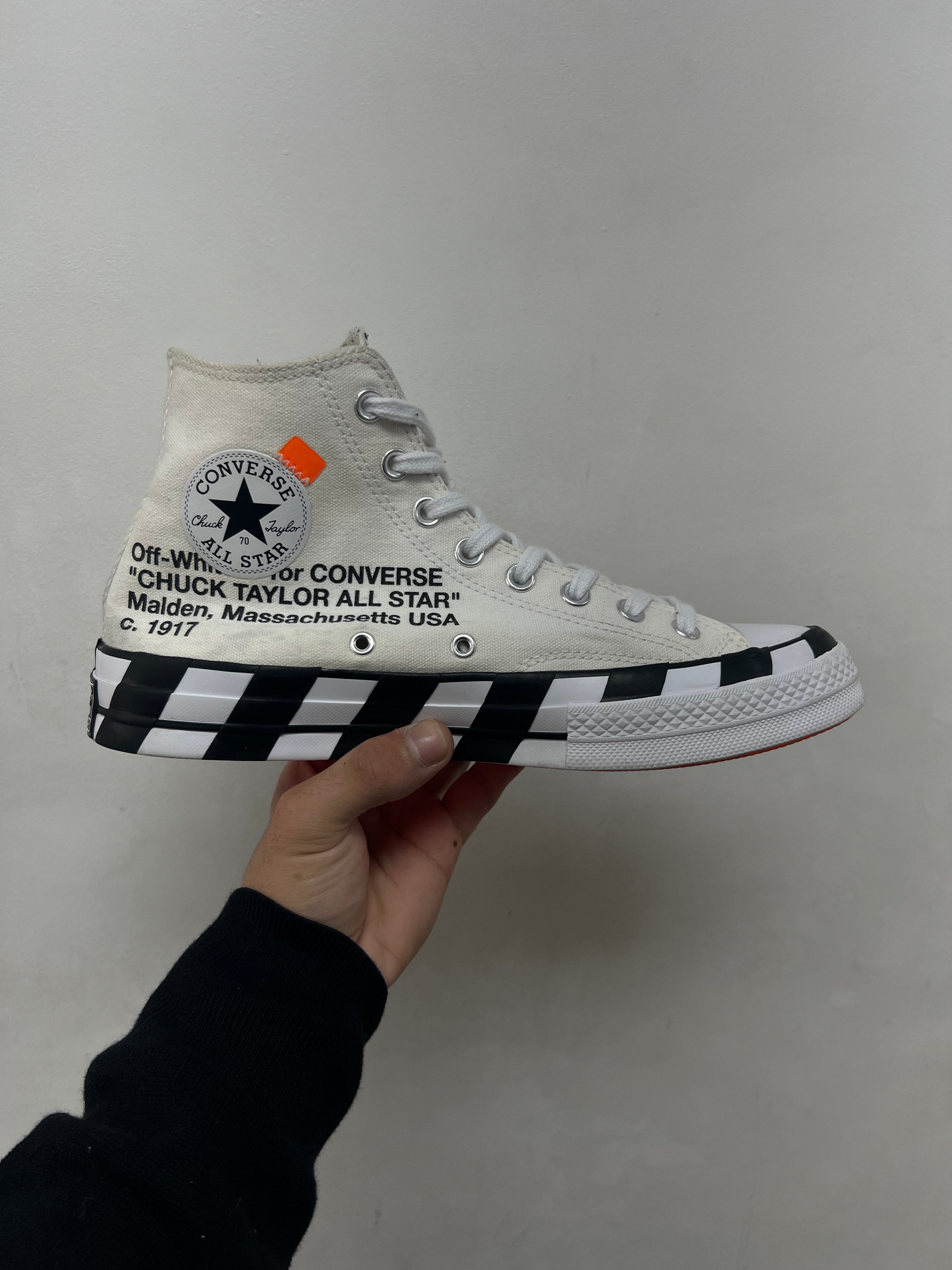 Off White Converse Chuck Hi 70 Sneakers