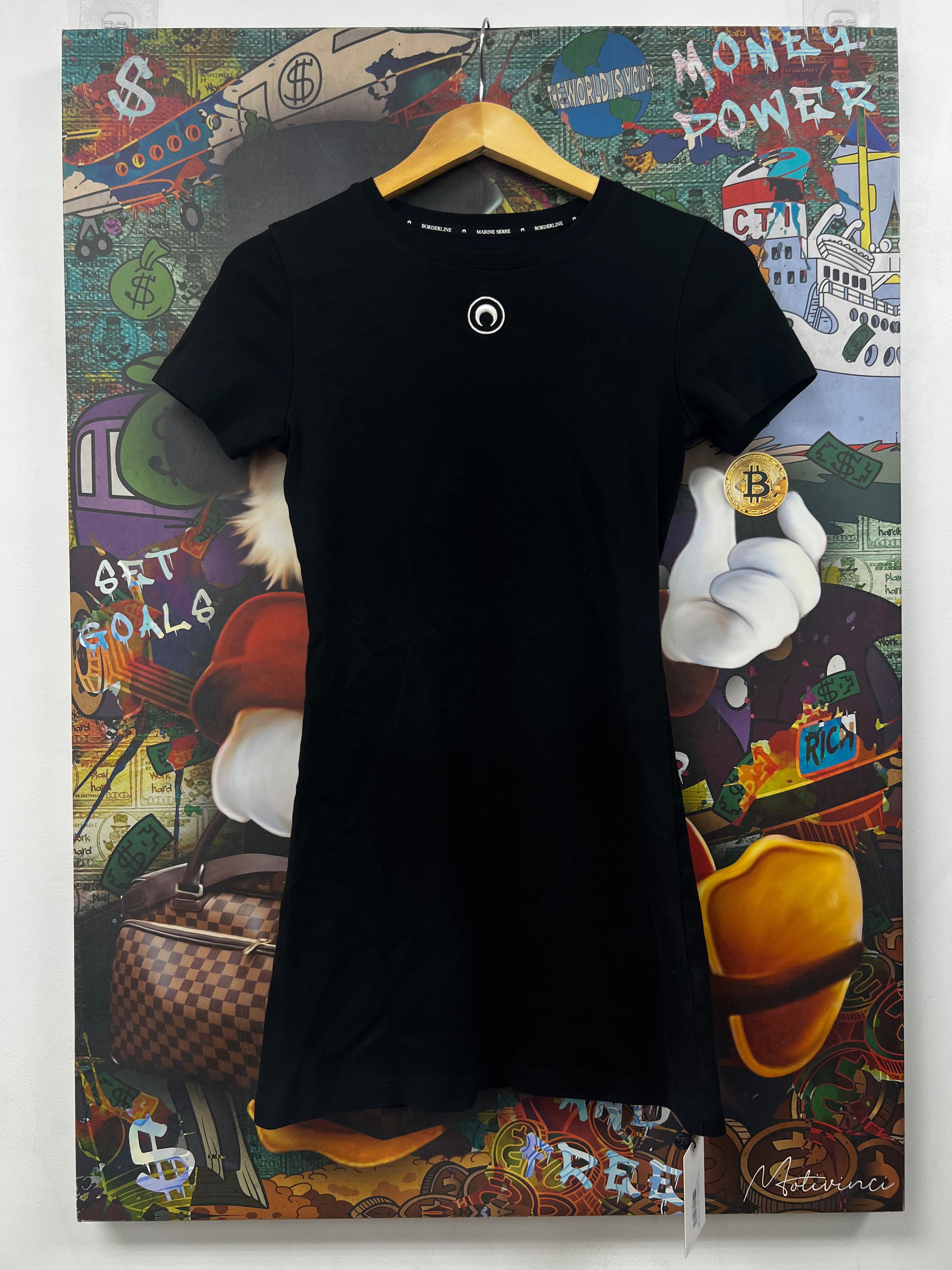 Marine Serre Black Crescent Moon Dress