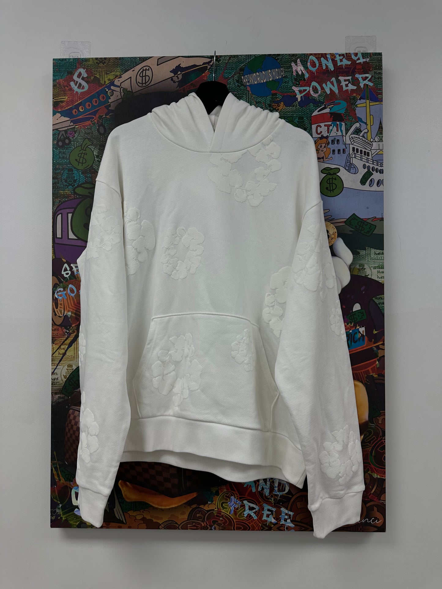 Denim Tears Hoodie White  New XXL In Plastic