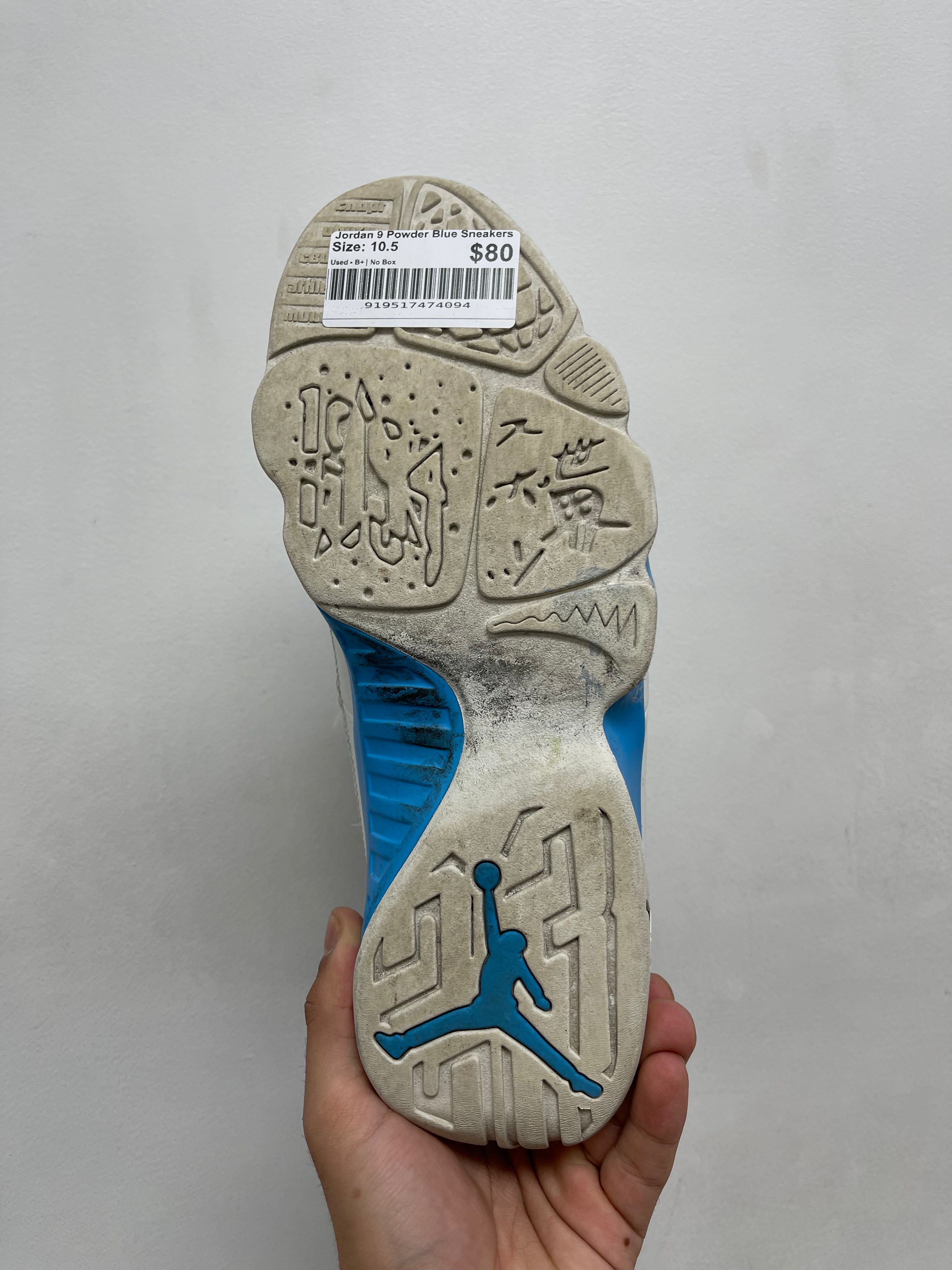 Jordan 9 Powder Blue Sneakers