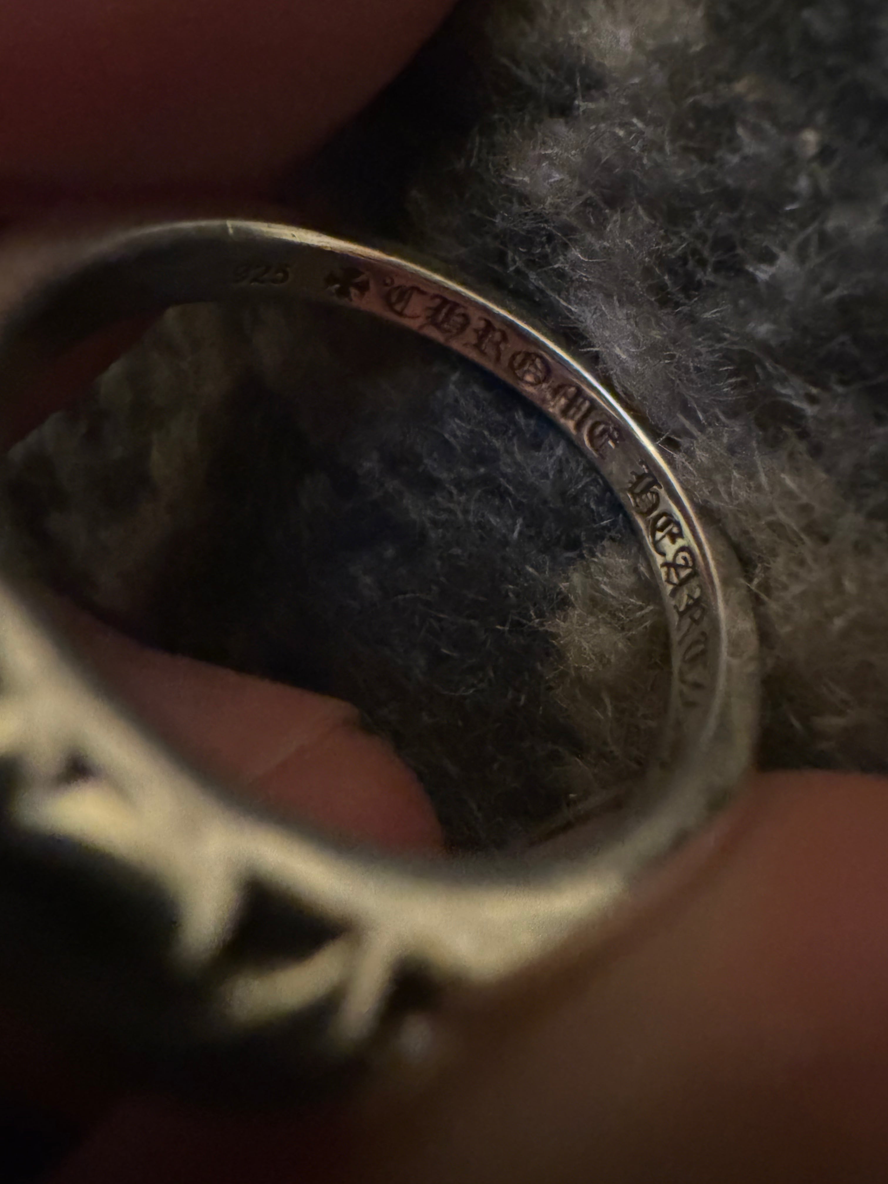 Chrome Hearts .925 Silver Tiny Floral Ring