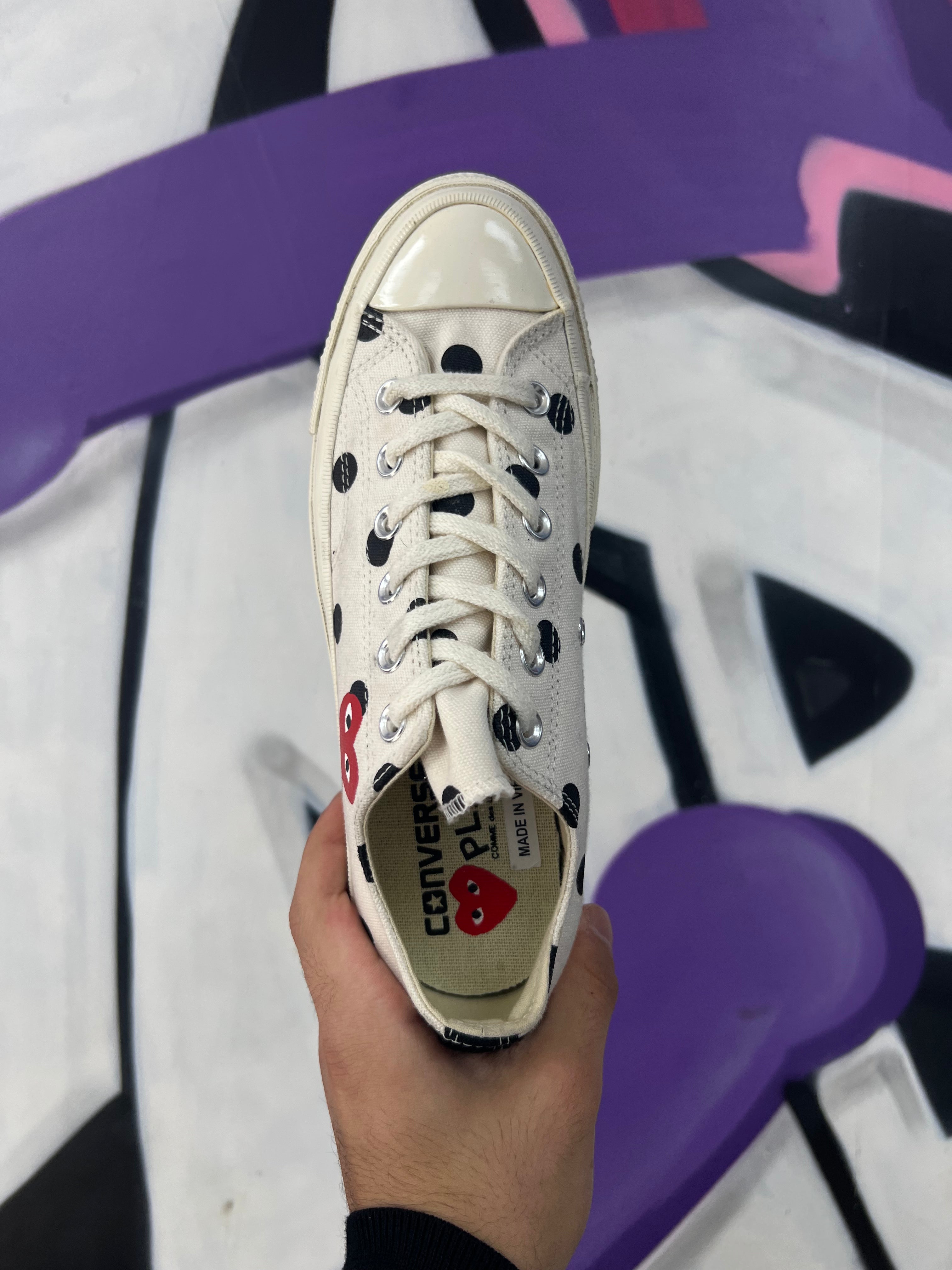 Converse CDG Polka Dot Low Sneakers