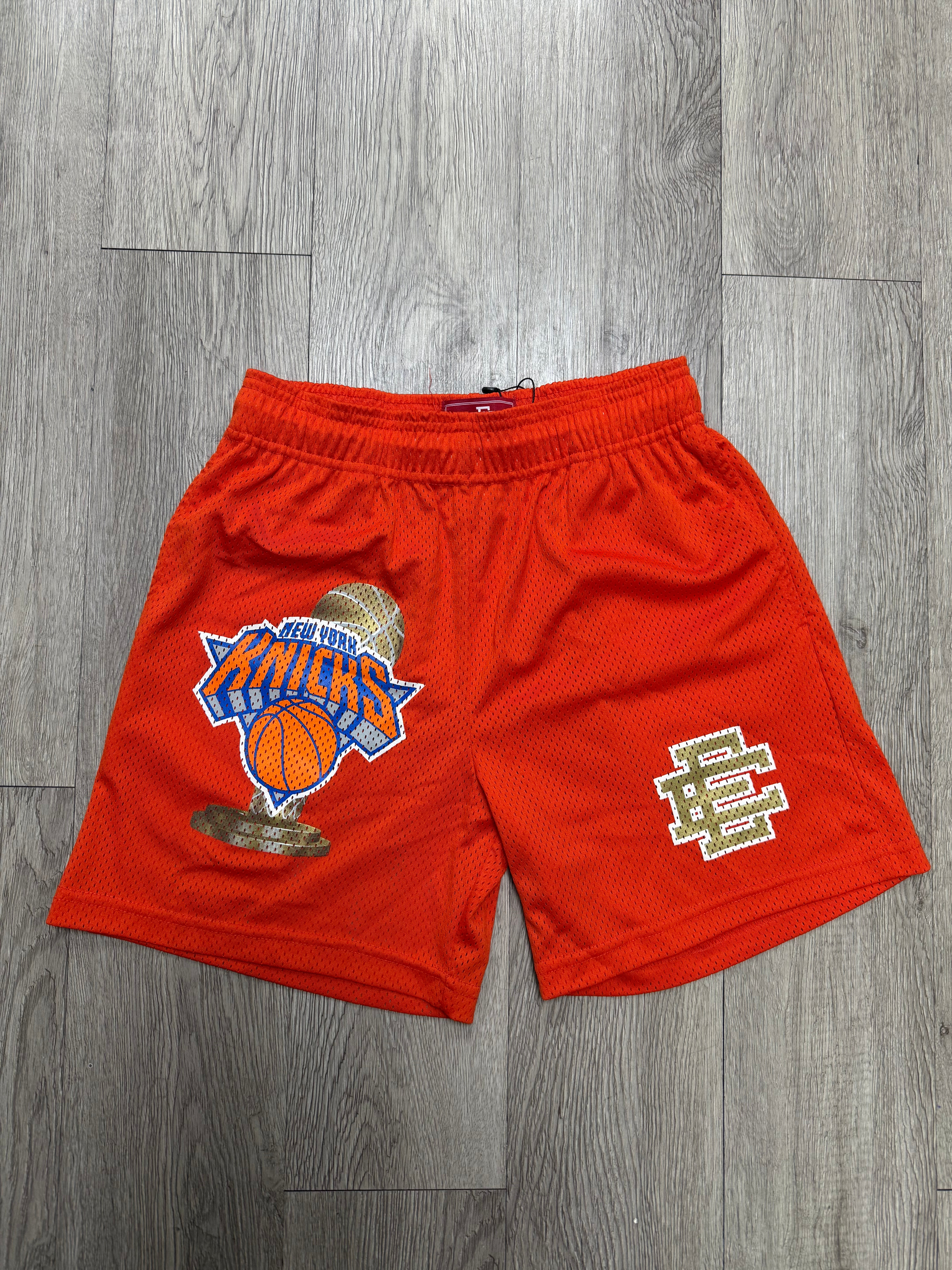 Eric Emanuel Orange NY Knicks Champs Shorts