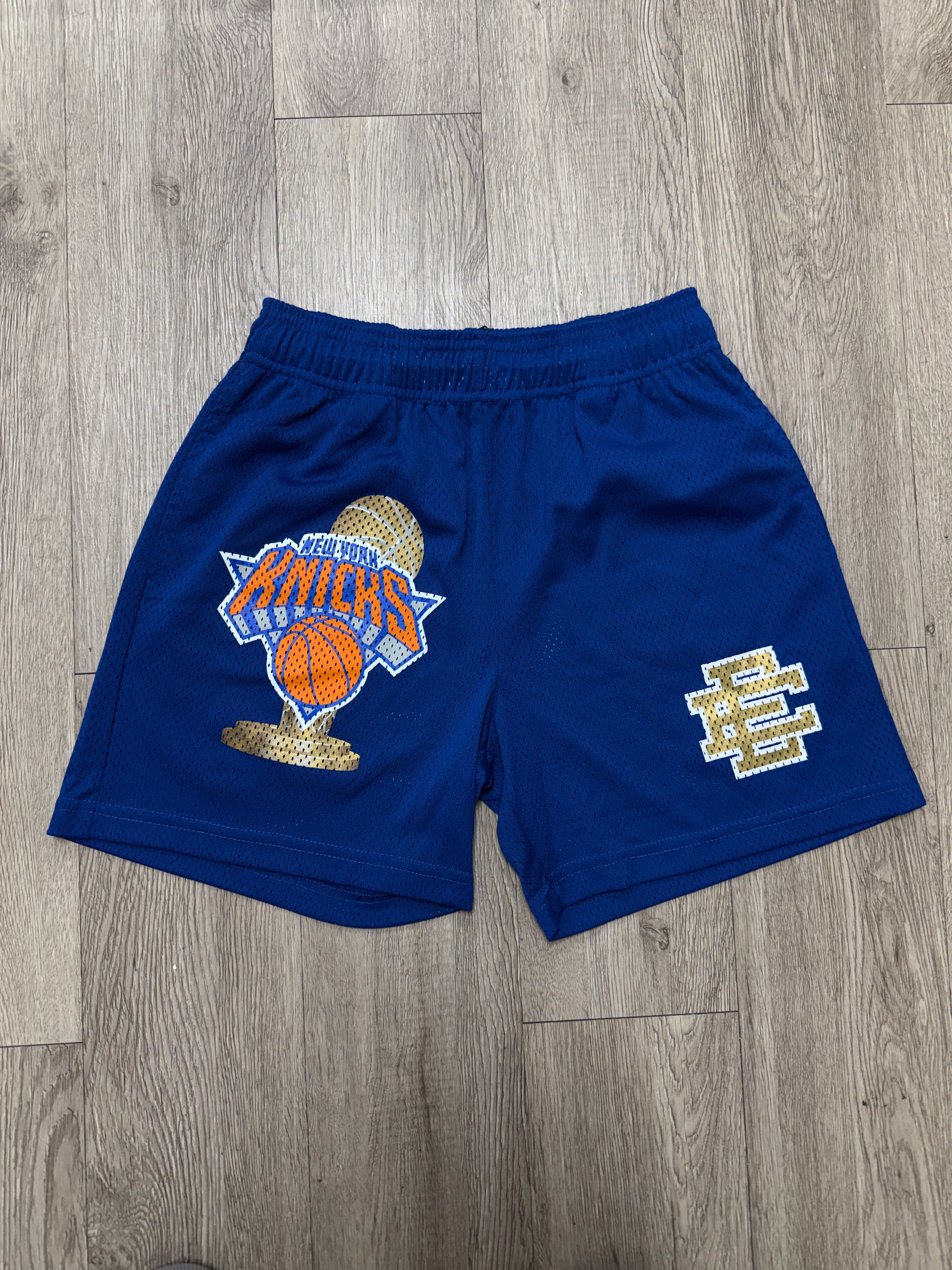 Eric Emanuel Blue NY Knicks Champs Shorts